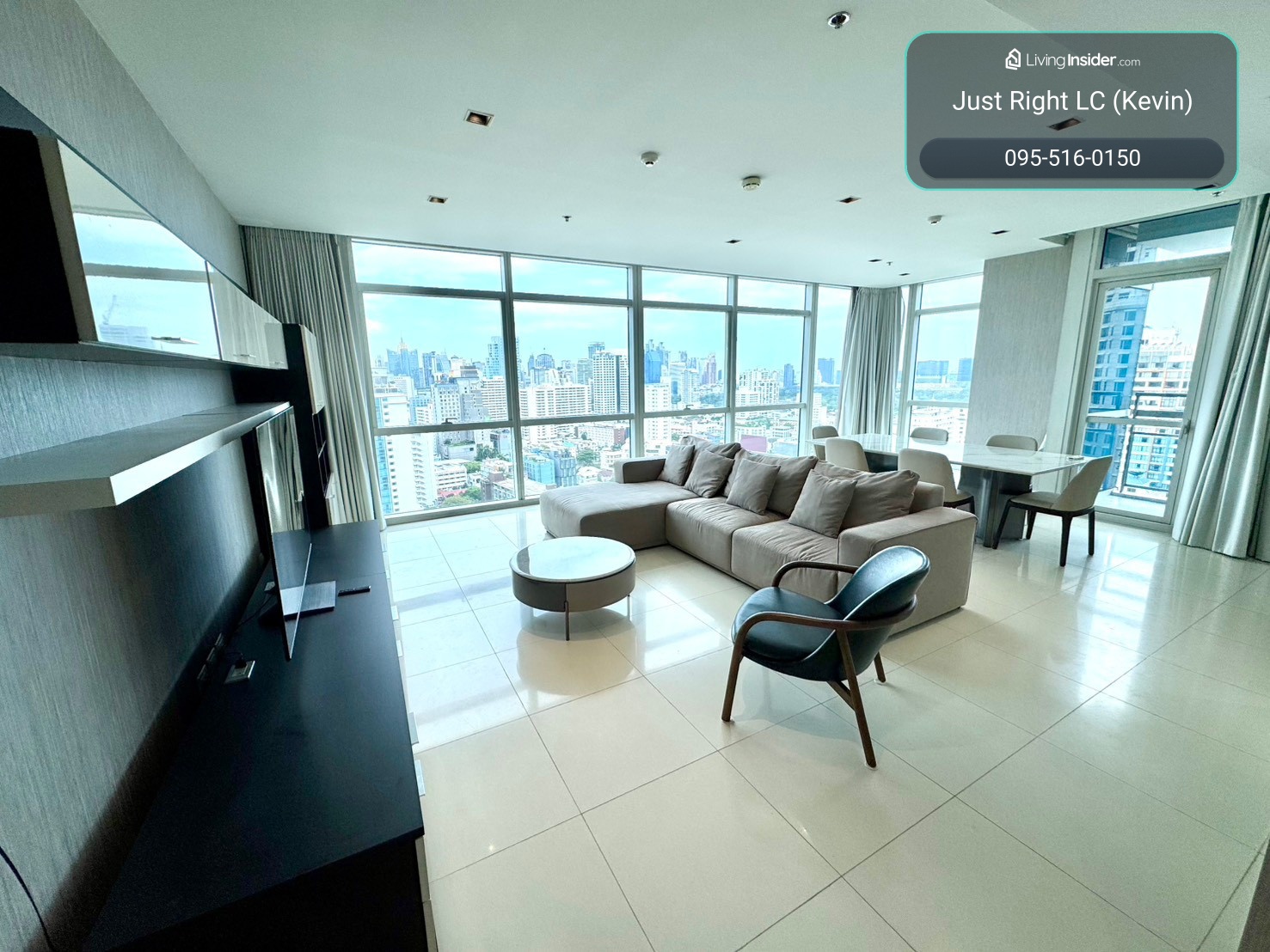 ให้เช่า Athenee Residence 3 ห้องนอน 5 ห้องน้ำ 1 ห้องทำงาน ขนาด 215 ตรม. ชั้น 2x วิวทางด่วน ห้องสวย คาเช่าเพียง 165,000 บาท/เดือน สัญญา 1 ปี – รูปที่ 3