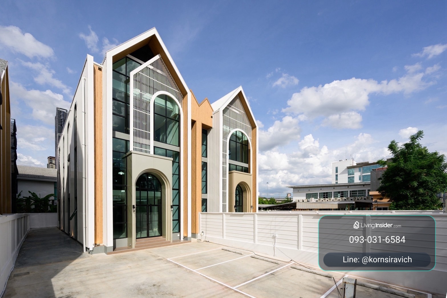 Office for rent, showroom Hua Mak - Ramkhamhaeng | Parking for 10 cars | Near BTS Srikritha station 500 meters. – รูปที่ 3