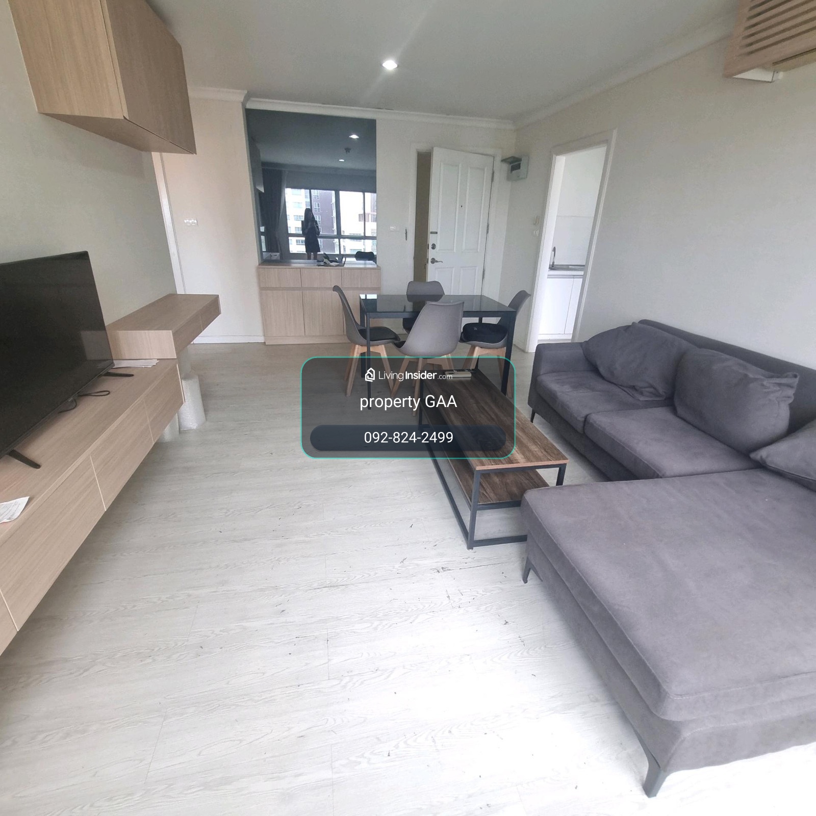 lumpini place rama9 ratchada 70sqm.2 bed 2 bath 25000 only per month line paolin1  – รูปที่ 2
