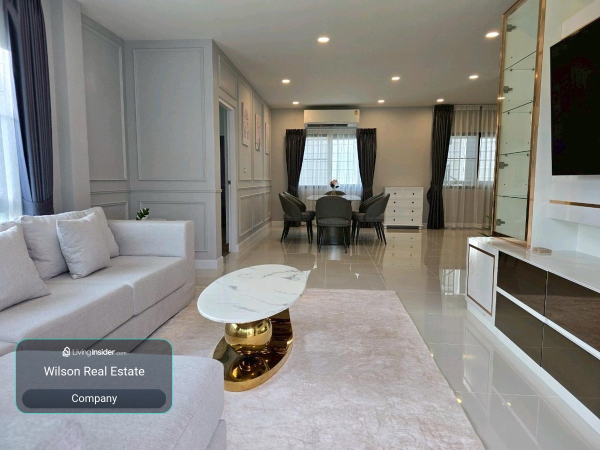 🏡✨ For rent 𝗖𝗘𝗡𝗧𝗥𝗢 Vibhavadi | Corner detached house, large plot 100 sq m., near Harrow 85,000/month. – รูปที่ 4