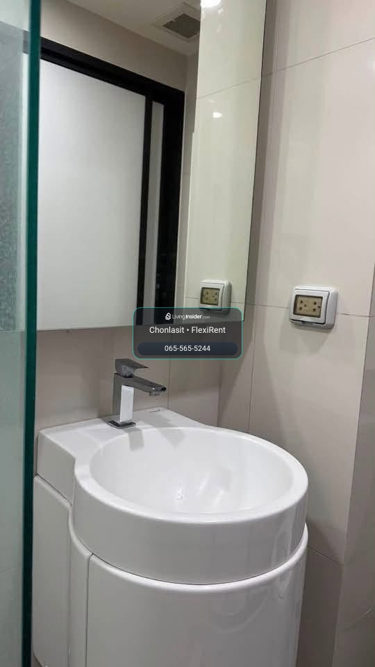 🌃 For rent Rhythm Asoke | 35th floor, city view | 22.5 sq m. | 14,000 baht/month ✨ High floor room, open city view, full glass, ready to move in! Condo in a good location near MRT Rama 9 / MRT Phetchaburi / Airport Link Makkasan. Surrounded by shopping ma – รูปที่ 3