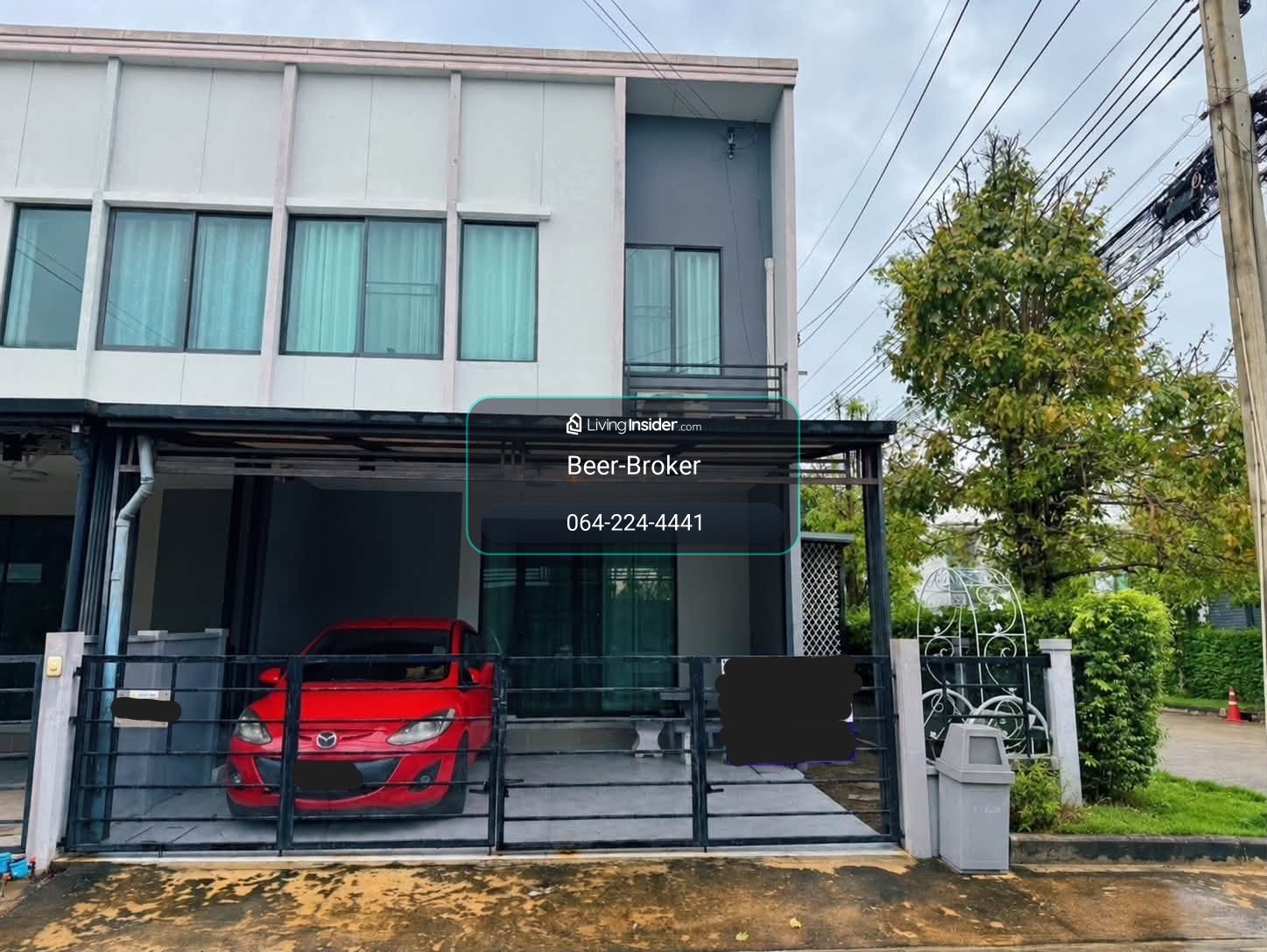 Townhome, Corner Unit, Cat-Friendly, with Side Area, Near Bang Sri Muang Police Station  – รูปที่ 2