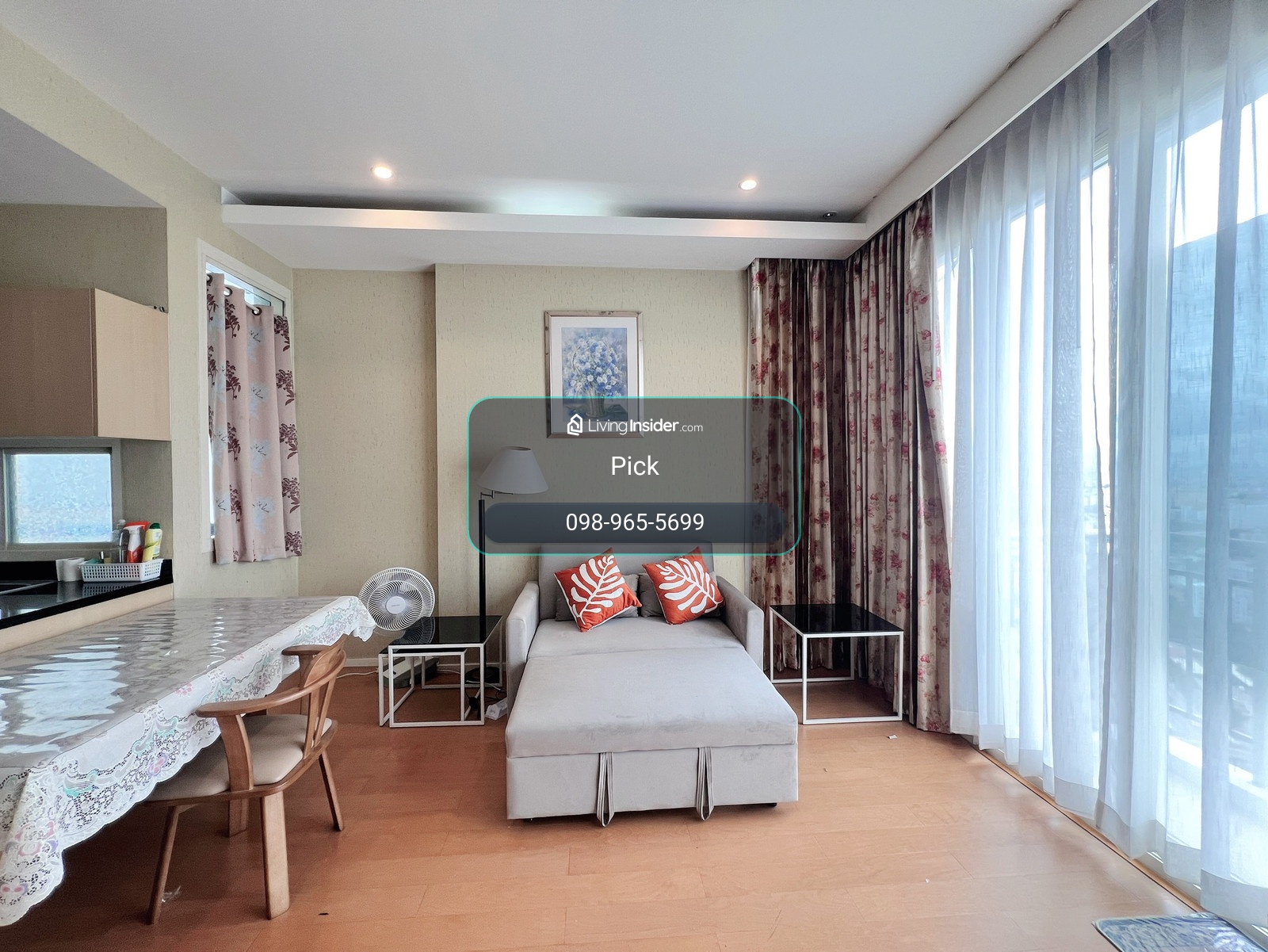 For rent, Wind Ratchayothin, 1 bed 55 Sq.m, high floor, 20,000/month, contact 098-9655699 Pick. – รูปที่ 2