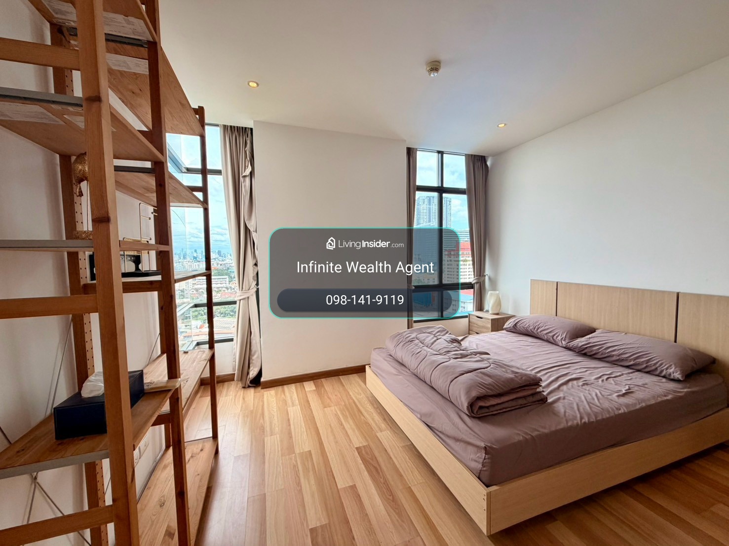 Corner River View! ✨ | 2Bed 60sqm Ideo Blucove Sukhumvit steps to BTS | Built-in 25K | By on-site agent | Book Now! ⚡ – รูปที่ 2