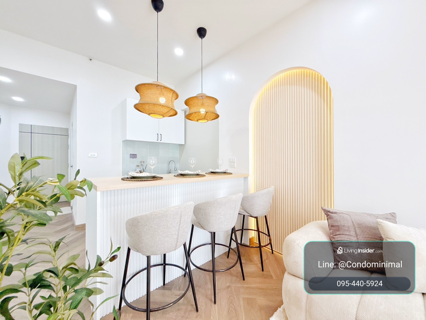 ห้องสวยไซส์ใหญ่ ขนาด2ห้องนอน แต่งครบพร้อมเฟอร์ – รูปที่ 2
