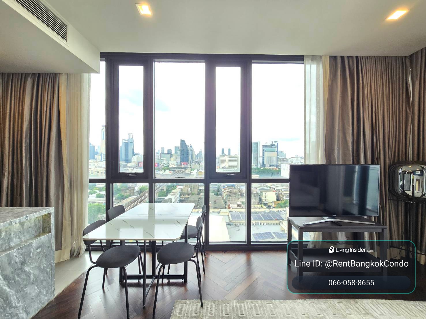 The Monument Sanampao 2 Bedrooms for Rent Corner Room – รูปที่ 3