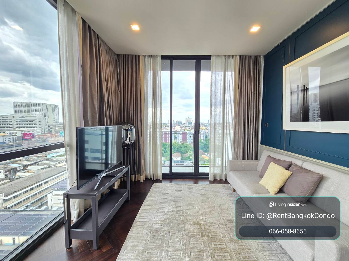 The Monument Sanampao 2 Bedrooms for Rent Corner Room – รูปที่ 4