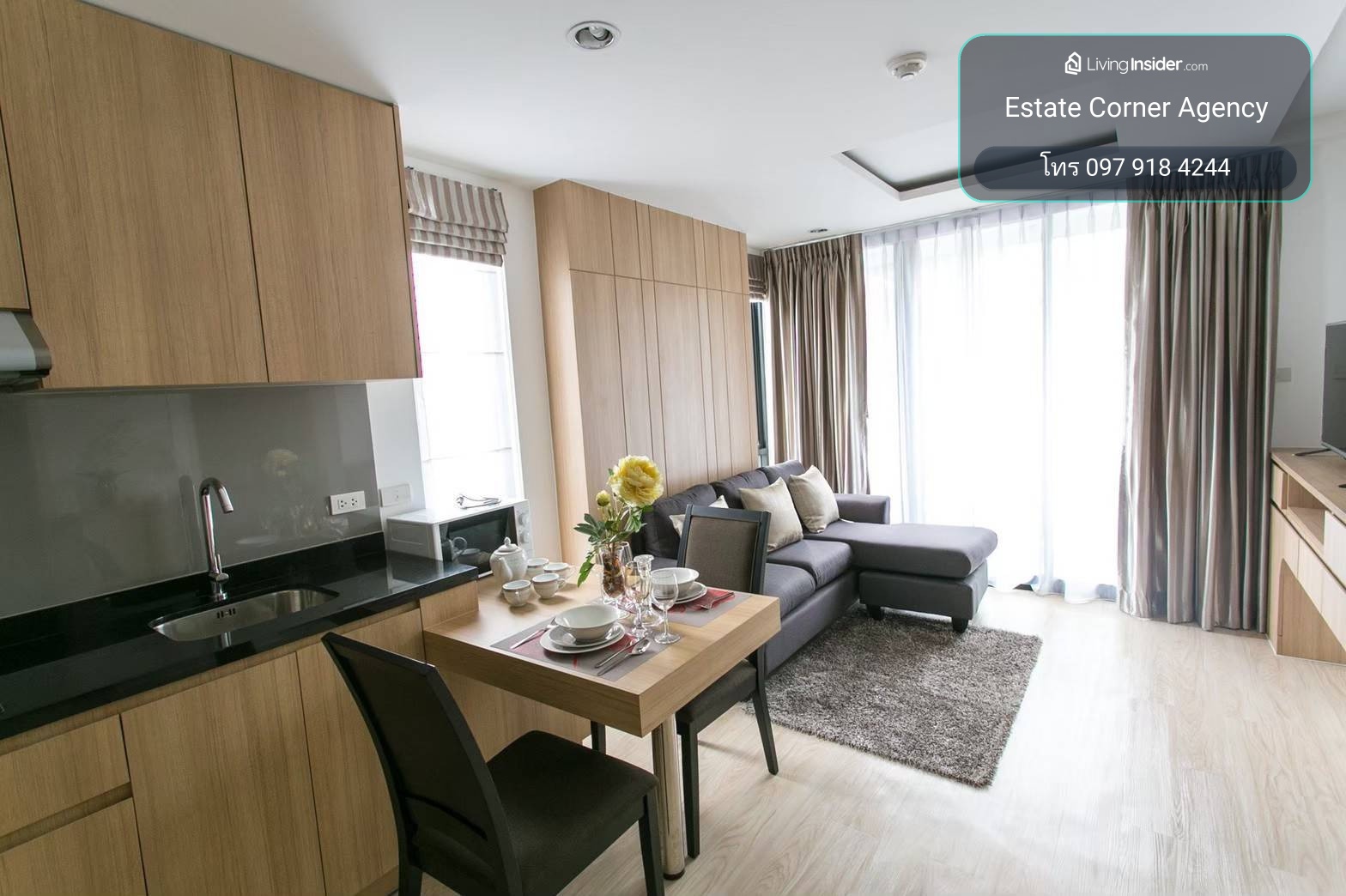 98370 - THE CHEZZ METRO LIFE CONDO 37.26 sq.m. | 7th Floor | Corner Unit | East & South – รูปที่ 3