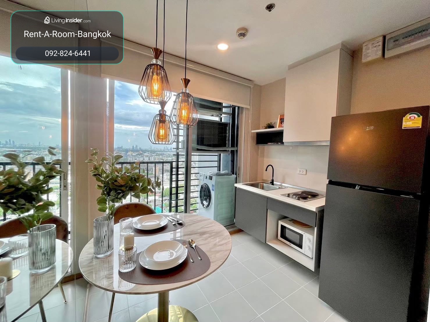 C260181 Base sukhumvit 77, 31 sqm, 27th floor, 1 bed fully furnished, 3.91m – รูปที่ 3