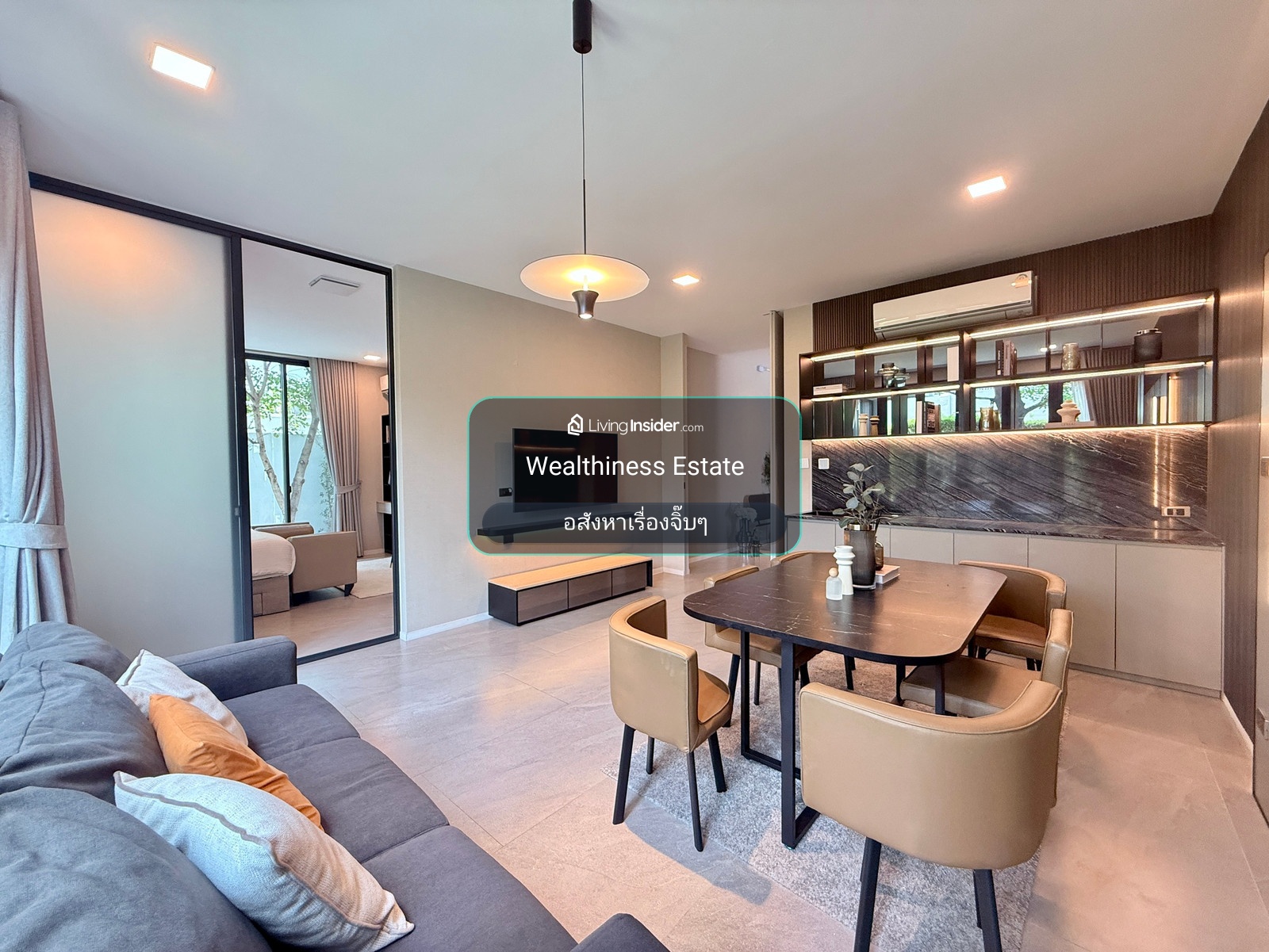 ให้เช่า  VIVE Krungthep Kreetha 4 bed 5 Bath 4 Parking lot พร้อมเข้าอยู่ ภายในตกแต่งสไตล์ Modern Luxury Tel:062-4468565 กี้ – รูปที่ 4