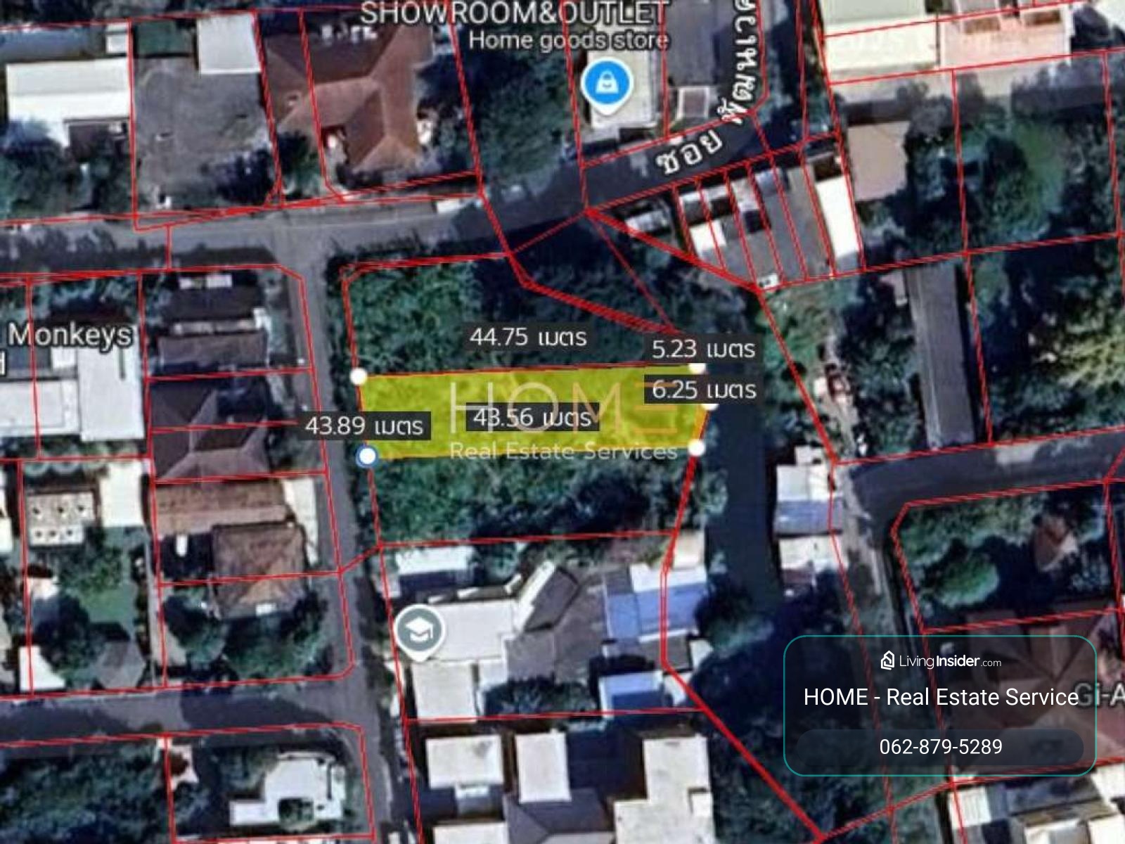 Vacant land, 129 sq.wa., Pridi Phanomyong 14, Soi Misuswan 3, Intersection 3 (middle plot). / 129 Square Wa (FOR RENT) GNG245 – รูปที่ 2
