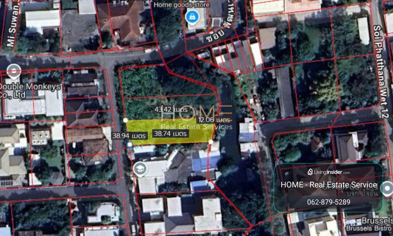 ที่ดินเปล่า 129 ตร.ว. ปรีดีพนมยงค์ 14 (แปลงด้านใน) / 129 ตร.วา (ให้เช่า), Vacant land, 129 sq.wa., Pridi Phanomyong 14 (inner plot). / 129 Square Wa (FOR RENT) GNG247 – รูปที่ 2