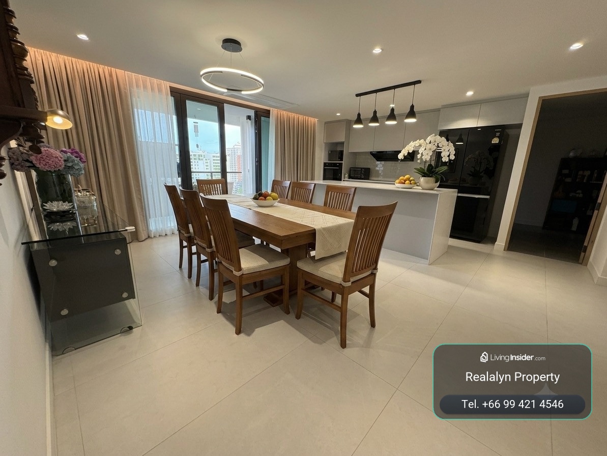 🏙️ Modern Specious✨ 3-Bedroom Corner Condo in Phrom Phong⚡️250 sqm. | THB 125,000/Month | Pet-Friendly 🐾🐶🐈  – รูปที่ 3