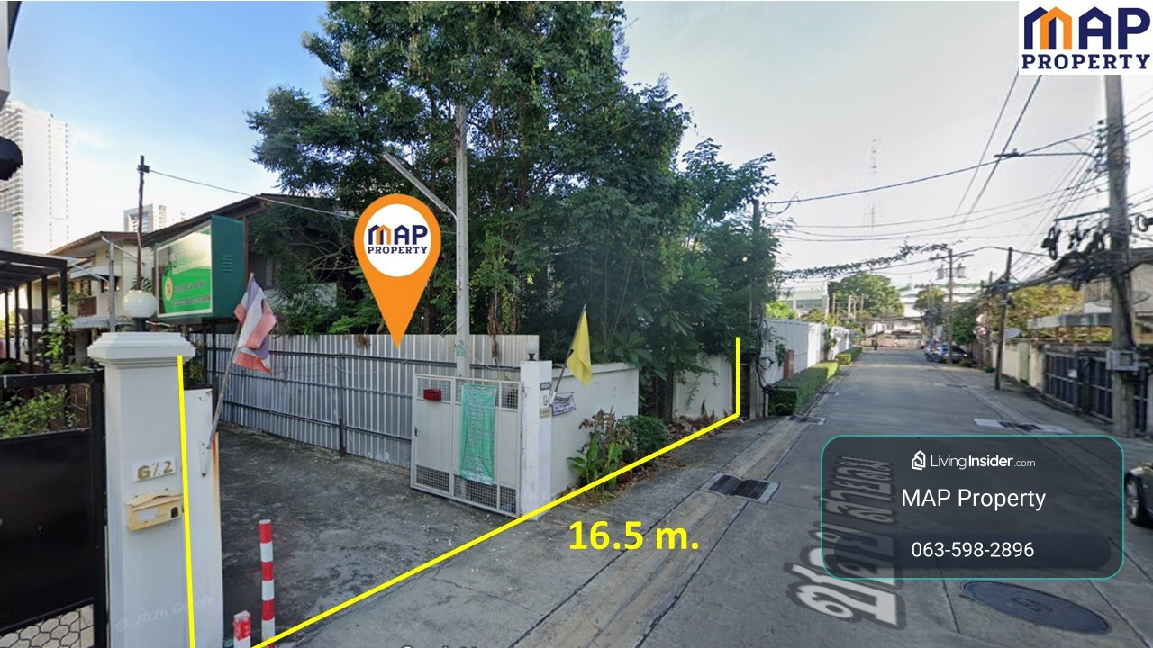 Land for sale in Soi Sailom 1, area 295.9 square wa (16.5 x 52 meters), with 4 houses. – รูปที่ 2