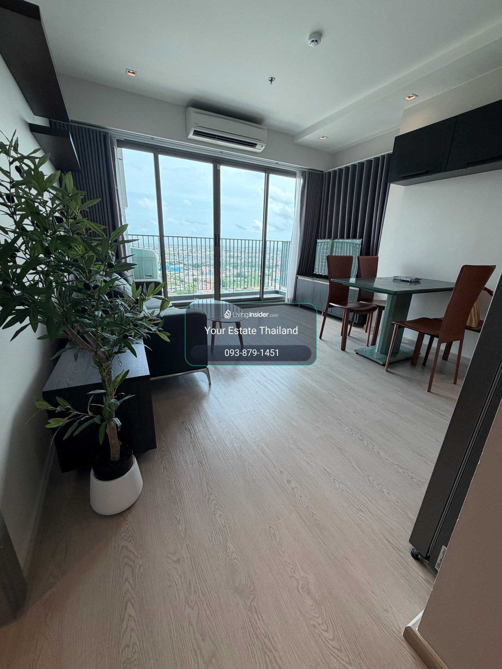 Whizdom รัชดา ท่าพระ ใกล้ bts ตลาดพลู ตรงข้าม The Mall thapra ว่างให้เช่า 2 ห้องนอน Fully furnished – รูปที่ 2