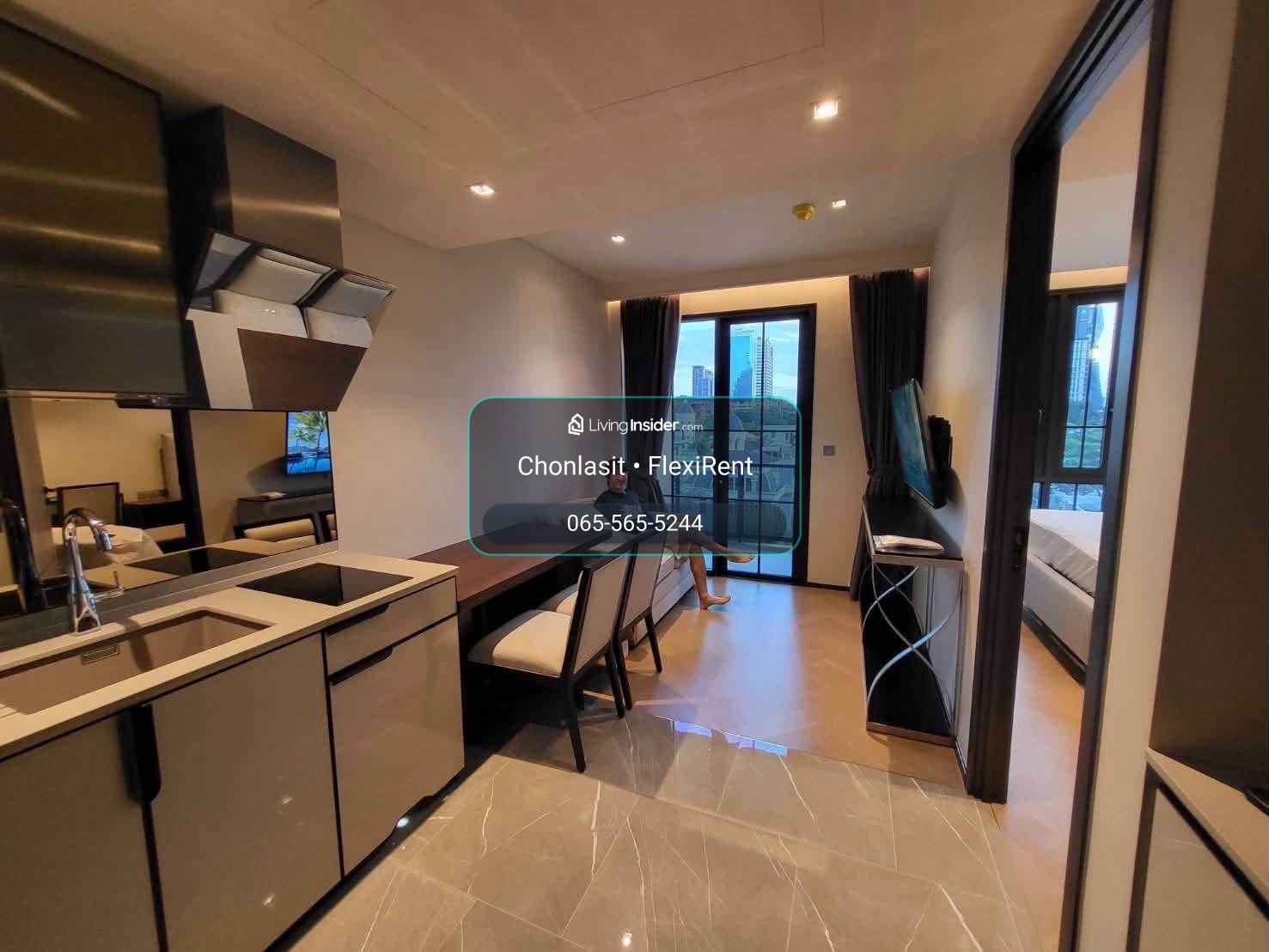 🔥 LUXURY 1 BEDROOM | 35,000 บาท/เดือน | พร้อมเข้า 1 ต.ค. 2026 🔥 ✨ The Reserve Sukhumvit 61 | 36.2 ตร.ม. | ชั้น 5 – รูปที่ 3