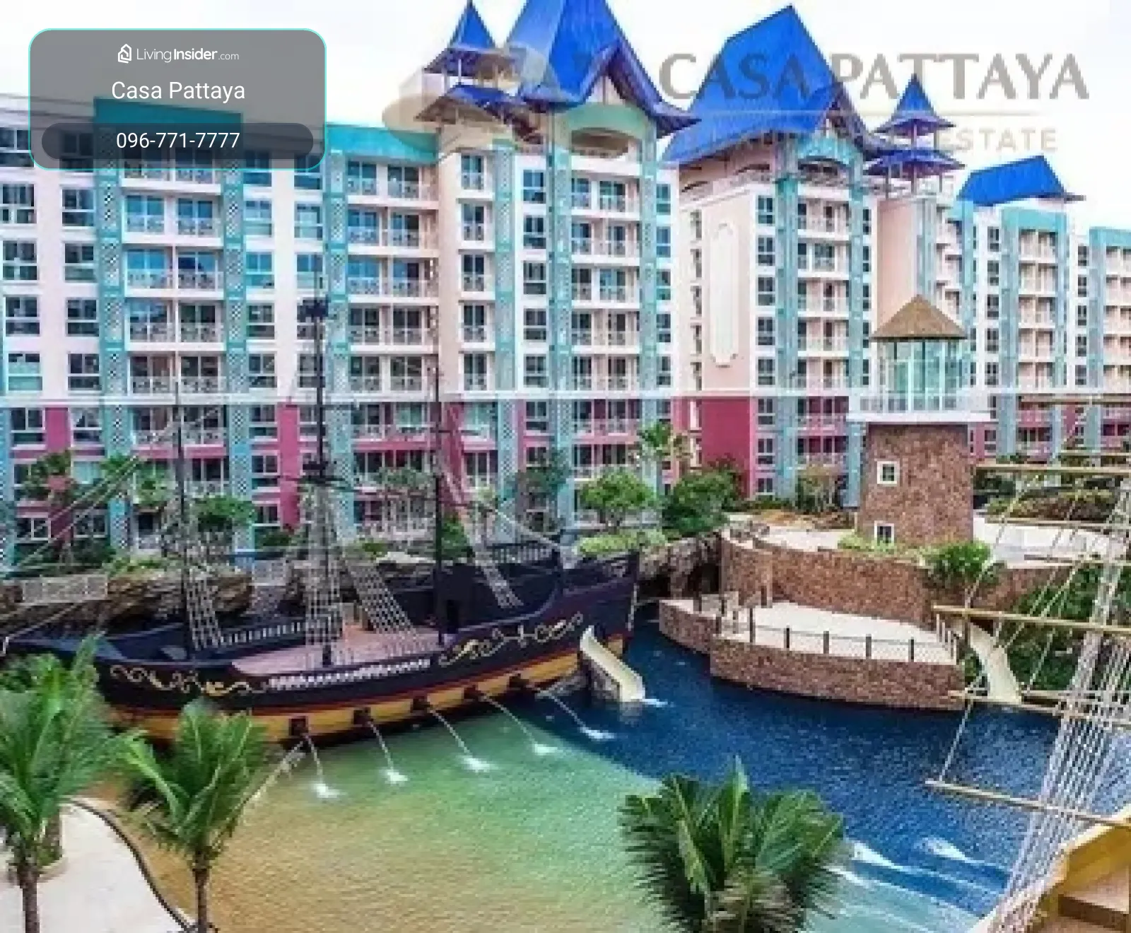 ห้องชุดหรูหราวิวสระว่ายน้ำที่ Grand Caribbean Resort Pattaya – รูปที่ 2