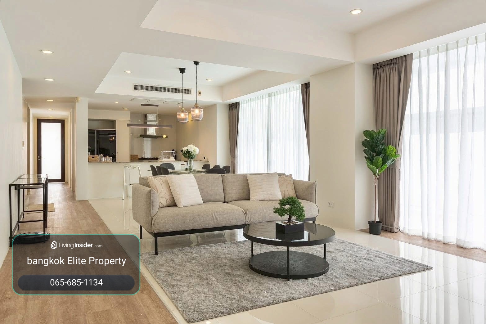 บ้านเดี่ยว มีสระว่ายน้ำส่วนตัว Courtyard Villa พระราม9-วงแหวน I 4 ห้องนอน – รูปที่ 2