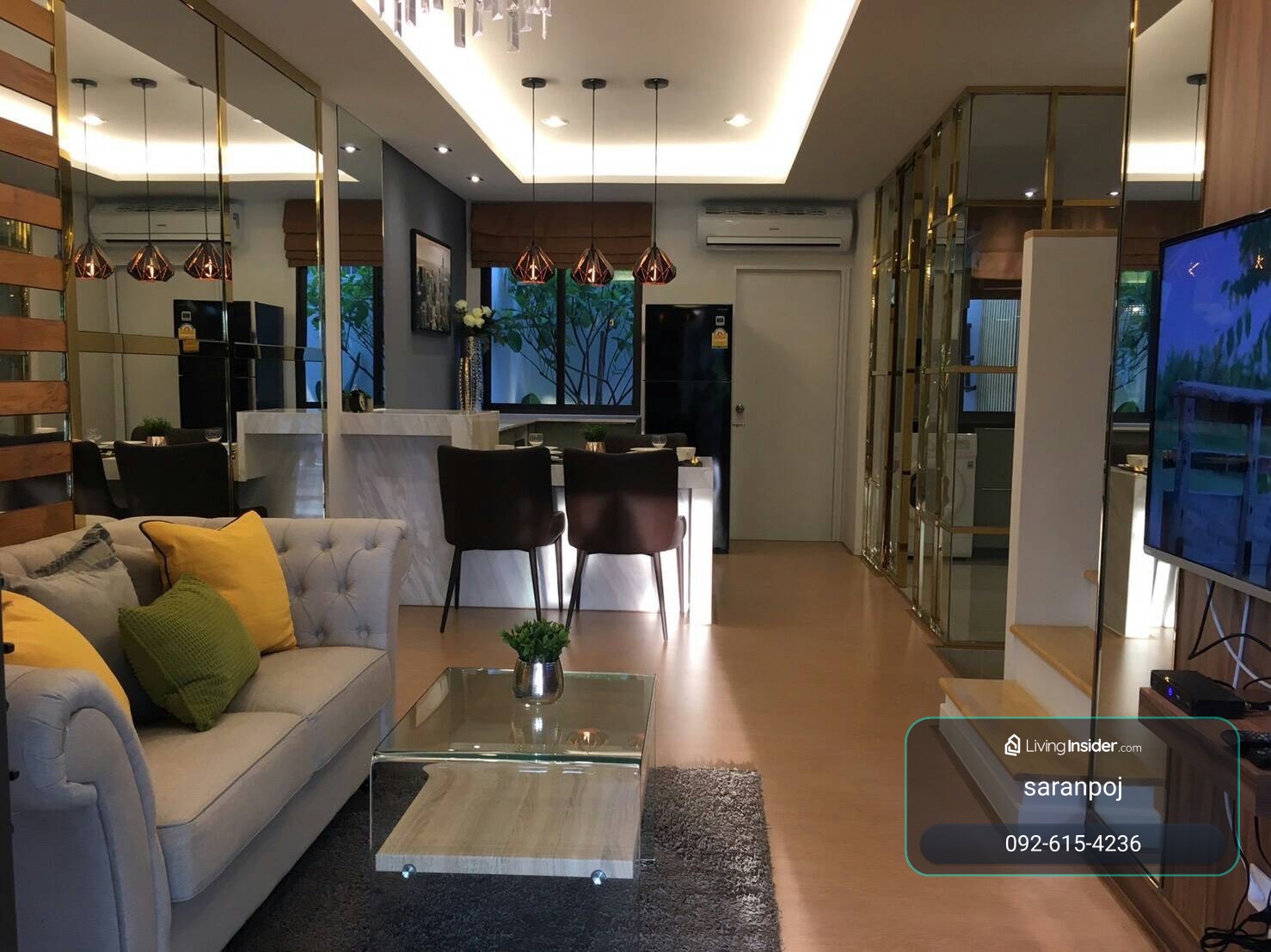 2-story townhome for rent, Pleno Bangyai, beautiful house, well decorated. Fully furnished, ready to move in, price 23,500 baht. – รูปที่ 3