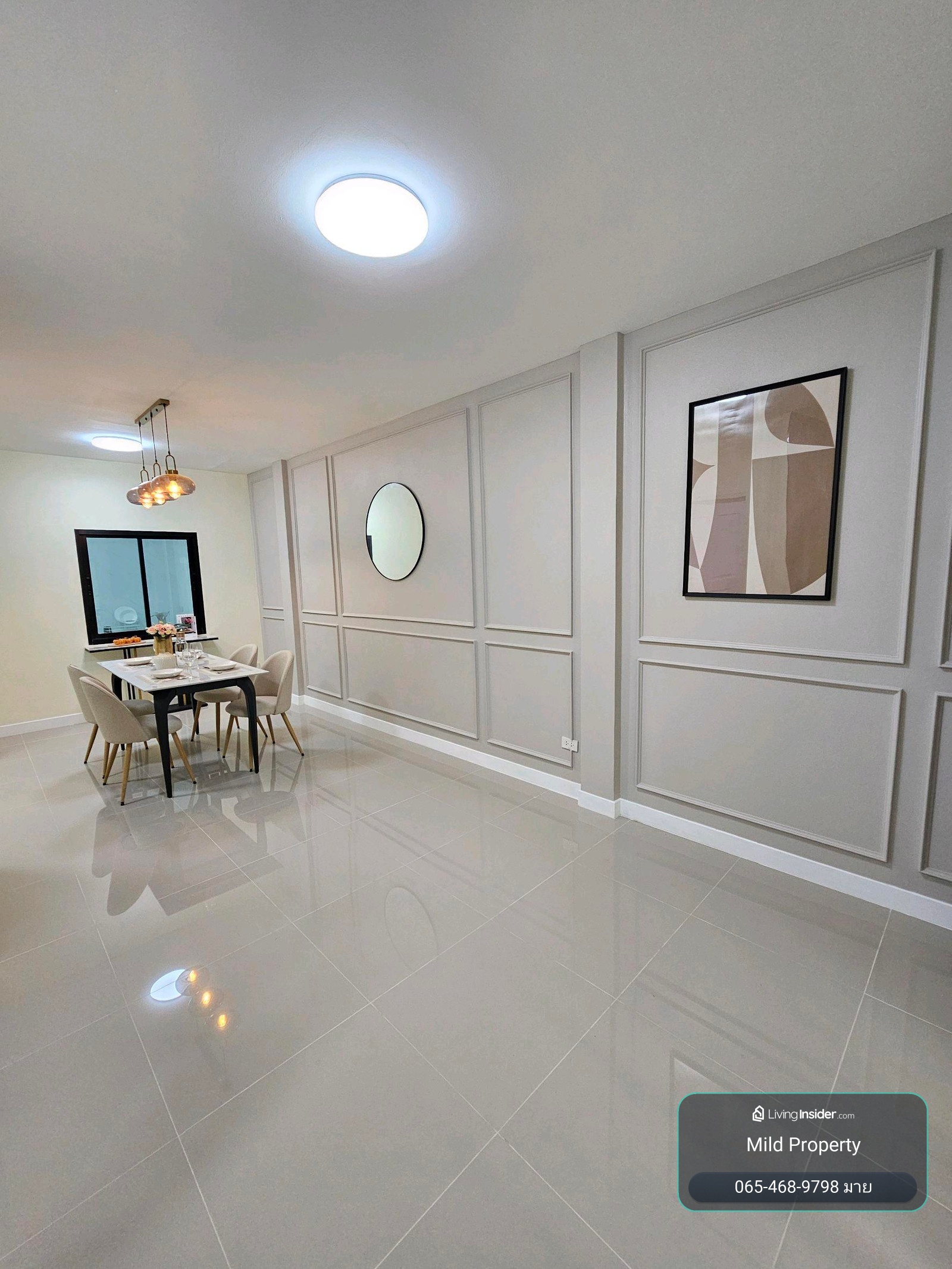 For sale 4.59 million, 3-story townhome, Baan Suan Racha, Krungthep Kreetha 7, newly decorated, beautiful, ready to move in. – รูปที่ 2
