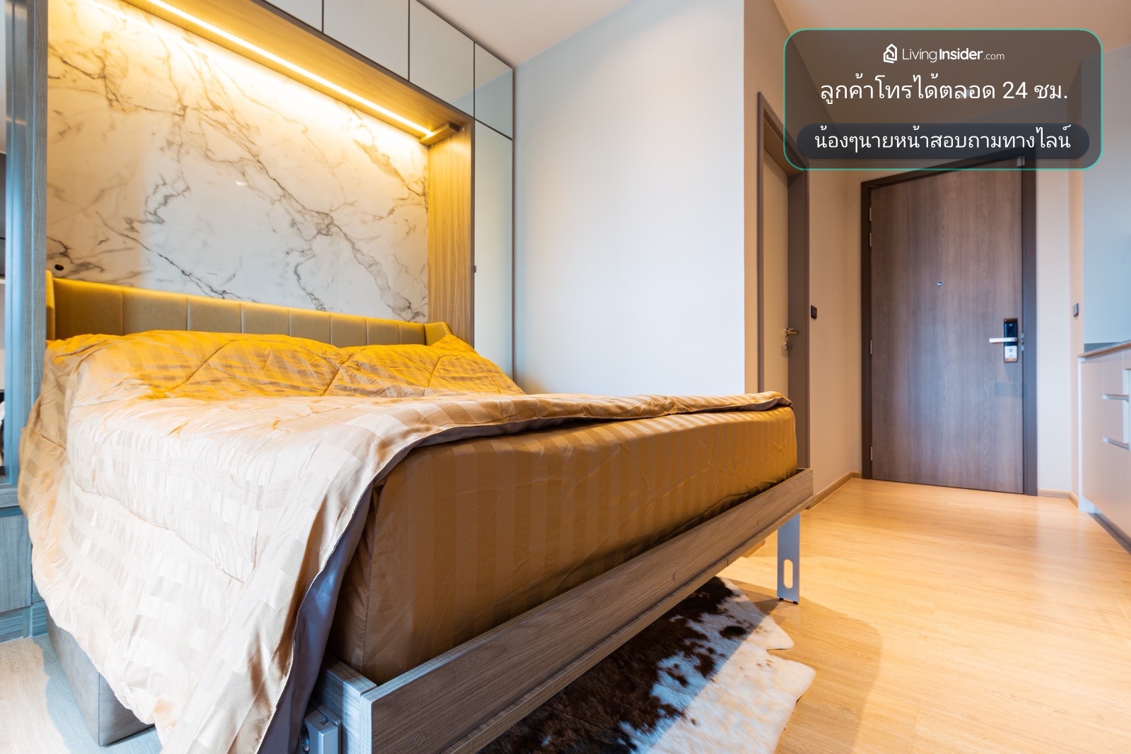🏢Luxury decorated studio room, 28th floor (short term available) – รูปที่ 2