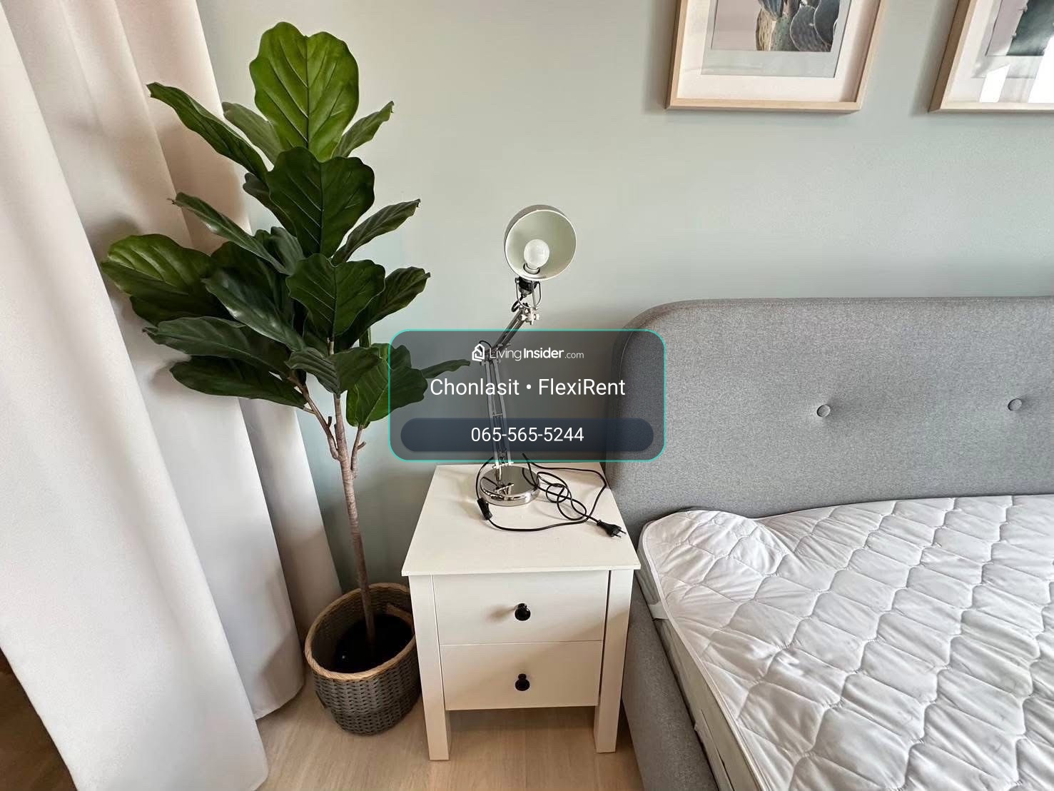 🔥 ให้เช่า Life Asoke | ห้องใหญ่ 35 ตร.ม. ติด MRT เพชรบุรี 🔥 ✨ 1 Bedroom + Dressing Room | ชั้น 22 | วิวถนน | พร้อมอยู่ 15 ก.ย. 69 ✨ – รูปที่ 4
