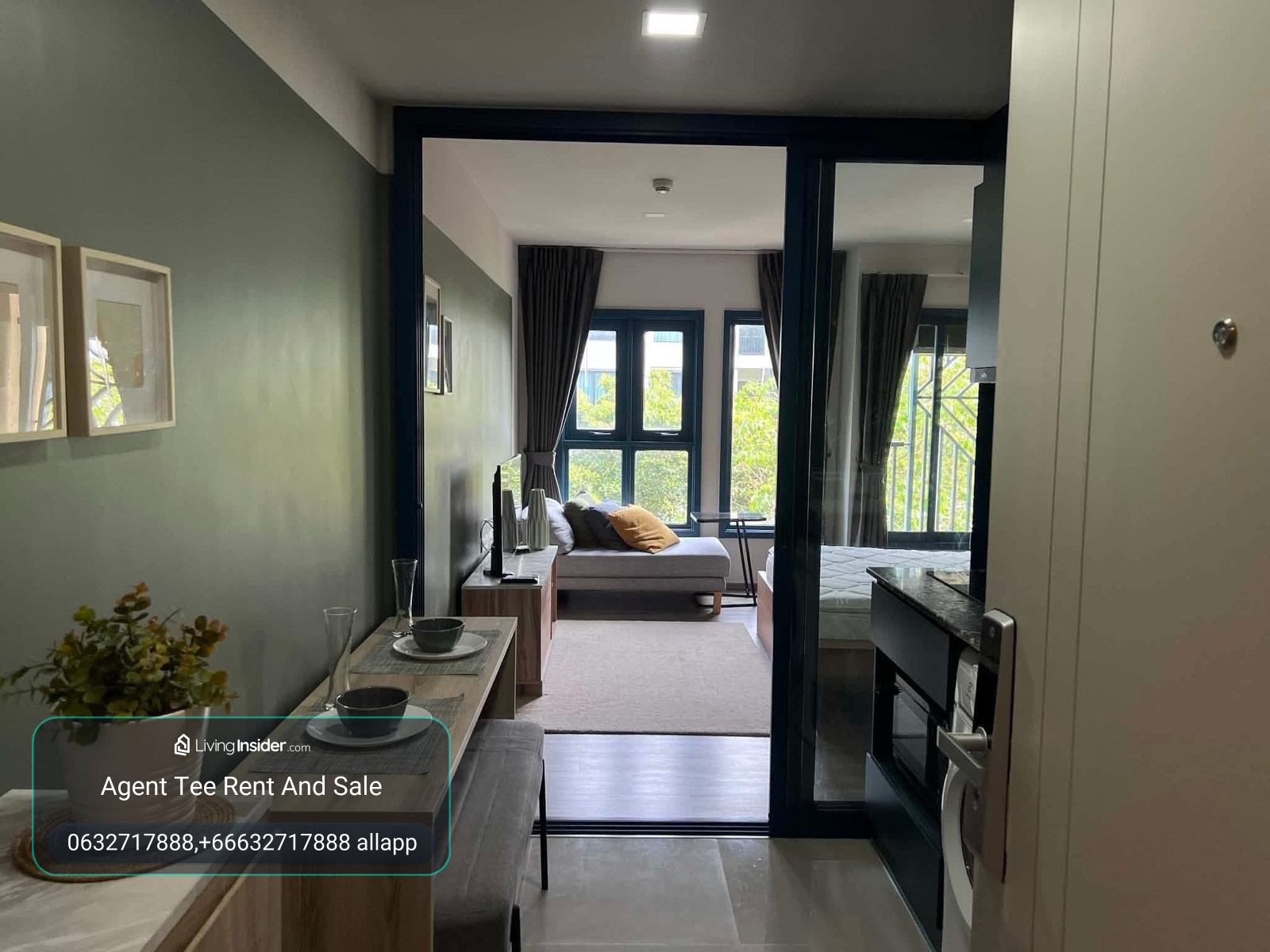 The base sukhumvit 50 / For rent 1bed 12,999 bath / low rise condo / Have a clip vdo this room /Have shutterbus for bts free – รูปที่ 3