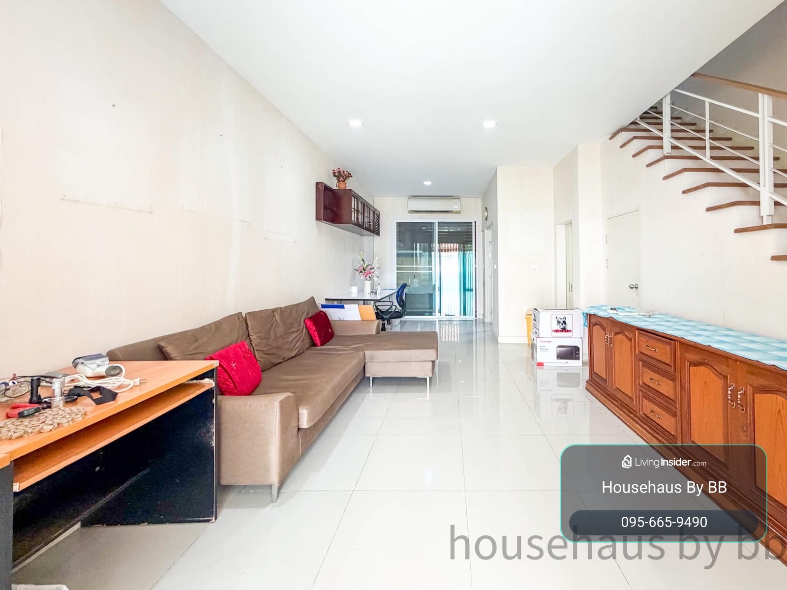 🏡🩵 For rent! 3-story townhome, location next to BTS Wutthakat, Baan Klang Muang, Sathorn-Taksin, 2 / 3 bedrooms, 3 bathrooms, 2 parking spaces. – รูปที่ 3