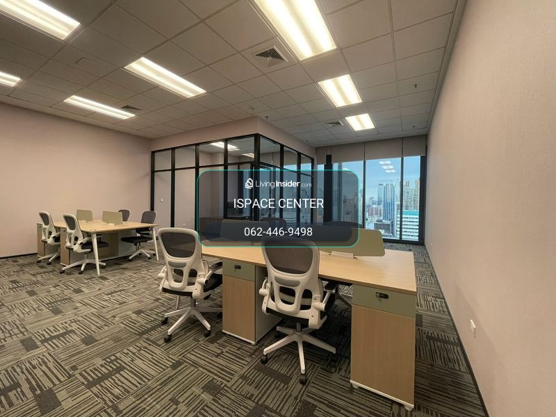 Office Full Furnished, Chidlom-Ploenchit zone and other BTS/MRT locations, starting at 40-500 sq m., furnished room. The meeting room has been separated. ready to work city ​​center business district – รูปที่ 4