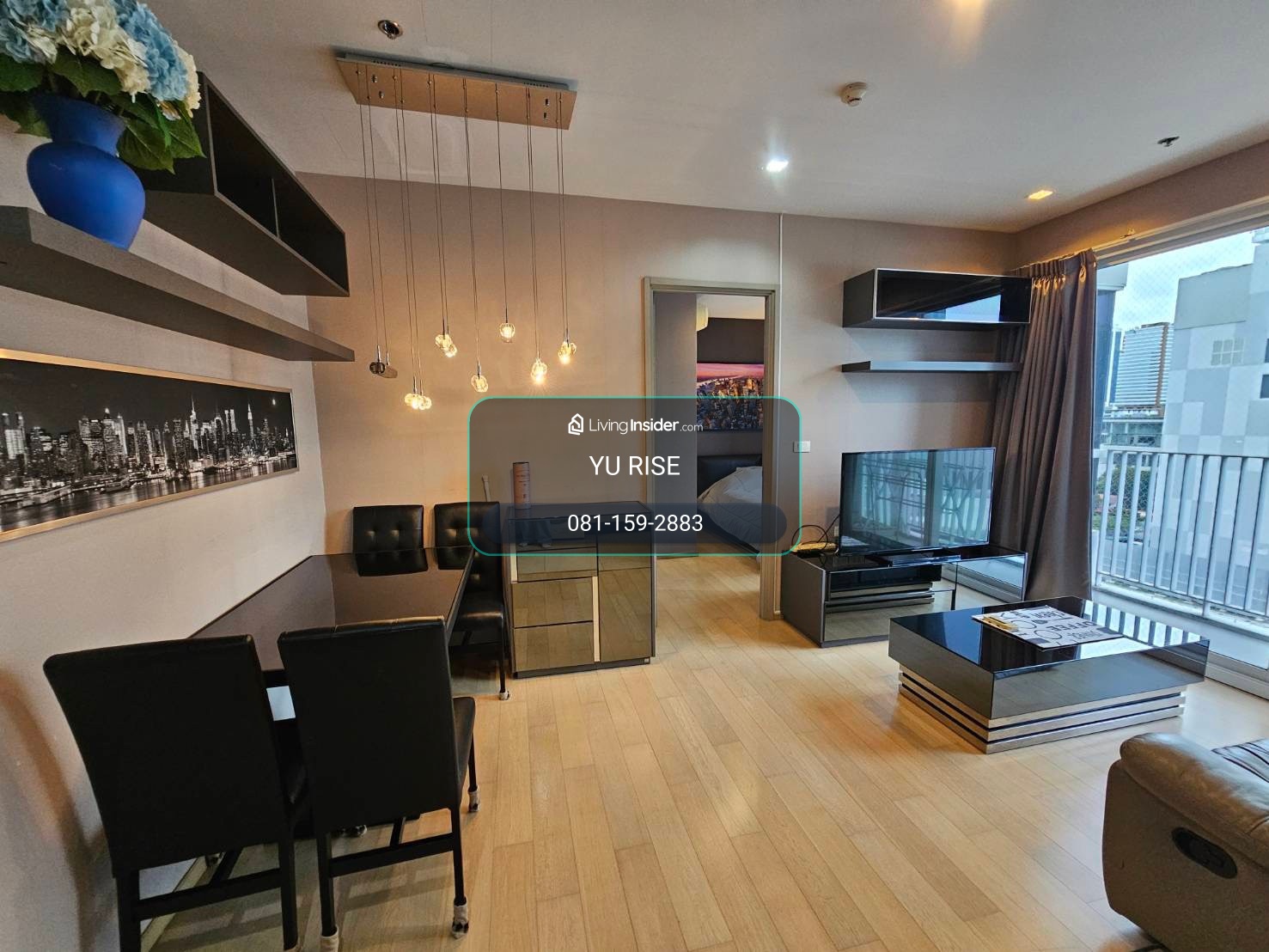 HQ Thonglor by Sansairi ปล่อยเช่า 1 ห้องนอน 1 ห้องน้ำ ใกล้ BTS ทองหล่อ ตกแต่งสวย ส่วนกลางดี พร้อมเข้าอยู่ – รูปที่ 3