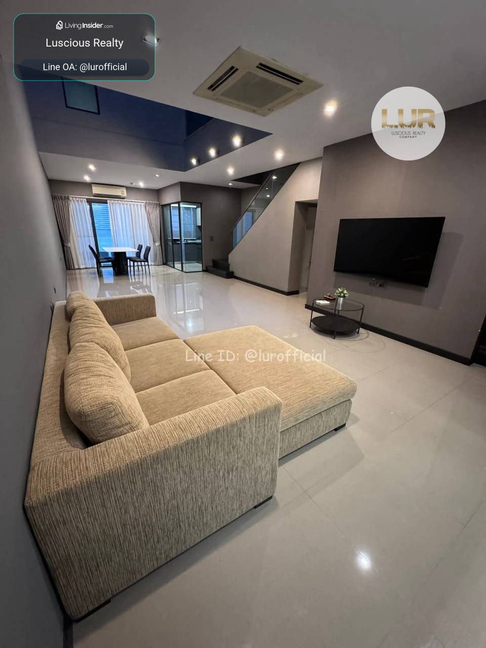 ขายบ้านทาวน์โฮม 3 ชั้น The Landmark Ekkamai - Ramintra ✅3นอน 4น้ำ 2จอดรถ – รูปที่ 3