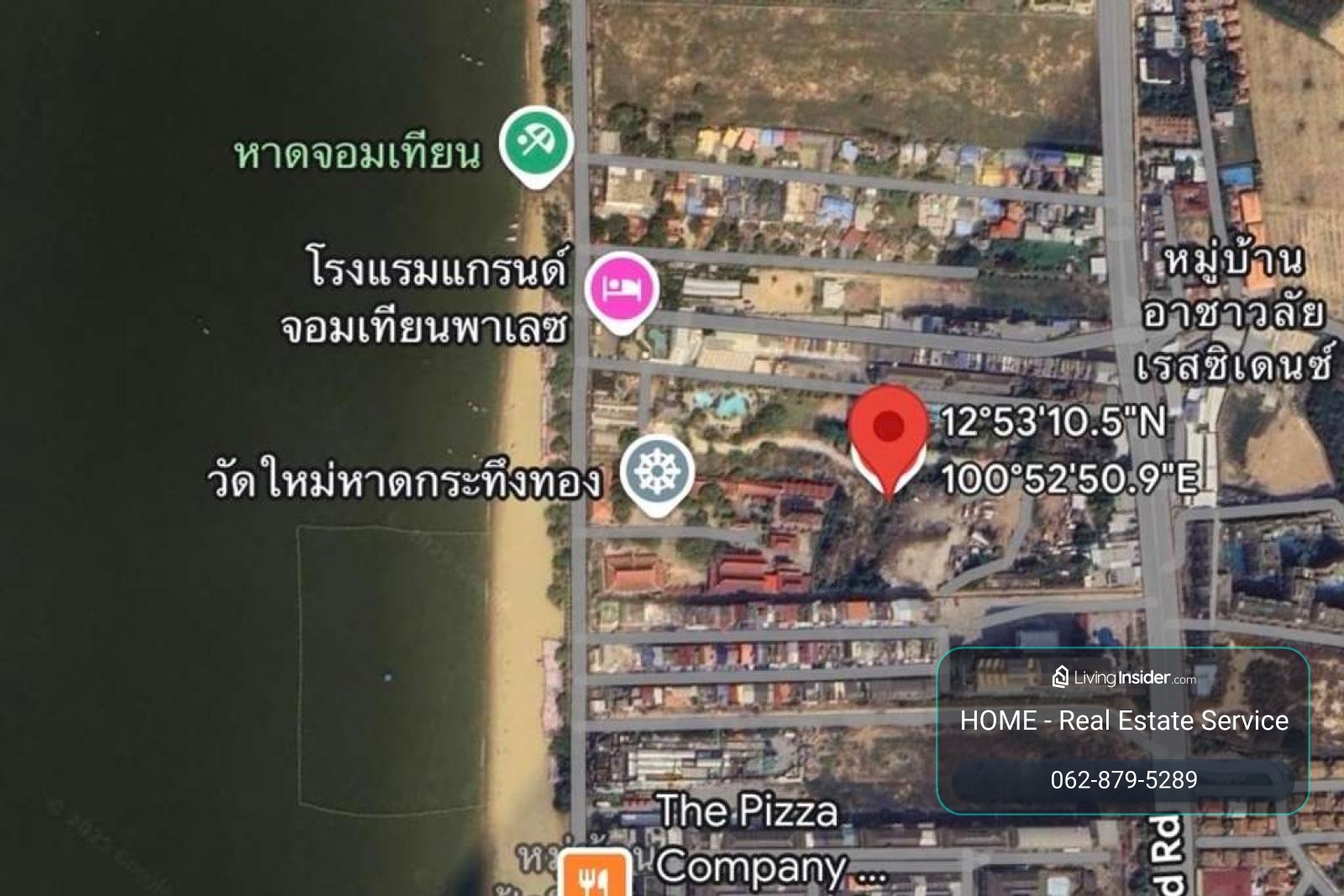 20 rai of beachfront land in Na Jomtien, Pattaya. / 70 Square Wa (FOR SALE) YEAN255 – รูปที่ 2