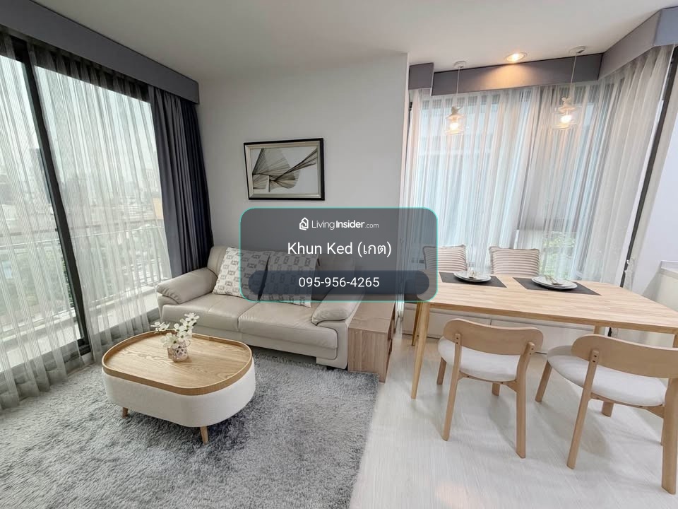 🟢 (FOR RENT) RHYTHM Sukhumvit 42 ห้องมุม วิวสวย ตกแต่งครบพร้อมเข้าอยู่ เปลี่ยนเฟอร์ใหม่ทั้งห้อง! ⎯ 🚆 ติด BTS เอกมัย – รูปที่ 2
