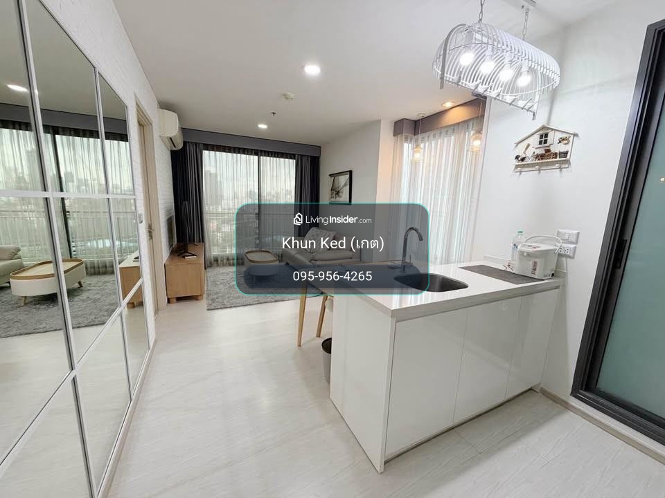 🟢 (FOR RENT) RHYTHM Sukhumvit 42 ห้องมุม วิวสวย ตกแต่งครบพร้อมเข้าอยู่ เปลี่ยนเฟอร์ใหม่ทั้งห้อง! ⎯ 🚆 ติด BTS เอกมัย – รูปที่ 3