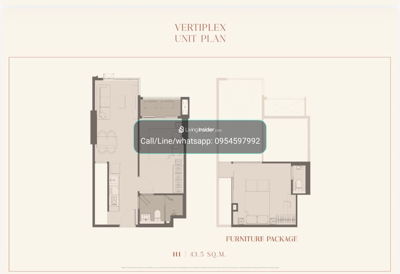 🔥ขายดาวน์ ห้องVertiplex📍Rhythm charoennakhon iconic 2bed 43.5+15 Sq.m 📍Selling Price : 9,450,000 Call/Line : 0954597992 – รูปที่ 2