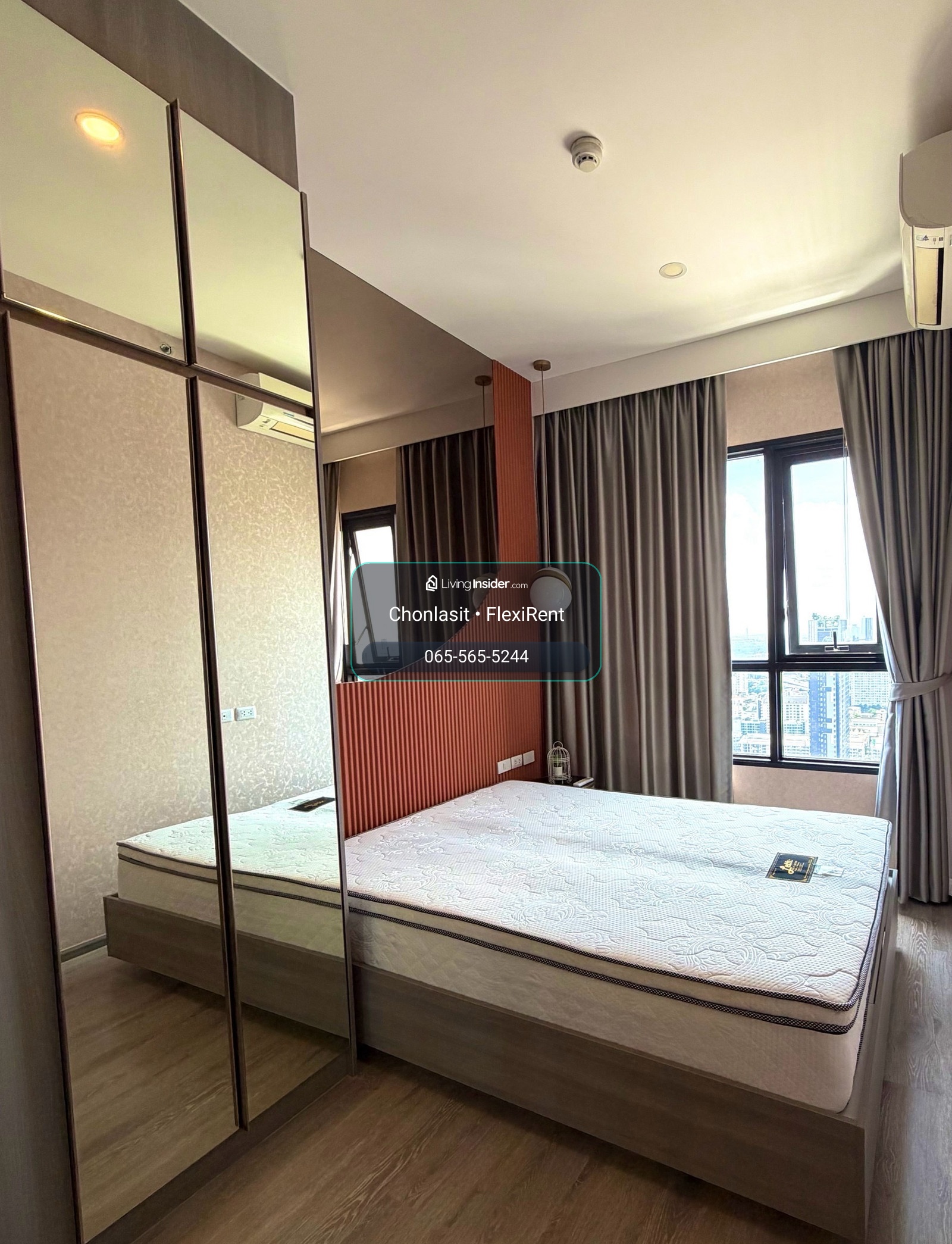 🌊✨ Knightsbridge Prime Onnut | 40th floor, river curve view 🏙️ Fully built-in room | Separate kitchen | Separate bedroom | 27 sq m. – รูปที่ 2