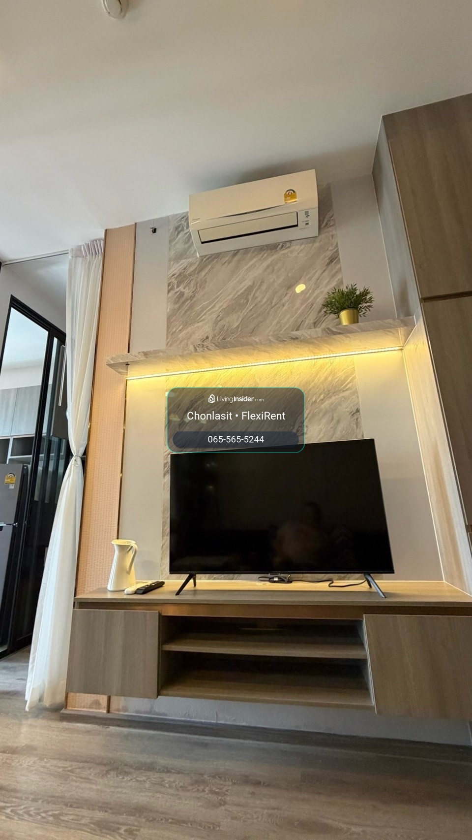 🌊✨ Knightsbridge Prime Onnut | 40th floor, river curve view 🏙️ Fully built-in room | Separate kitchen | Separate bedroom | 27 sq m. – รูปที่ 3