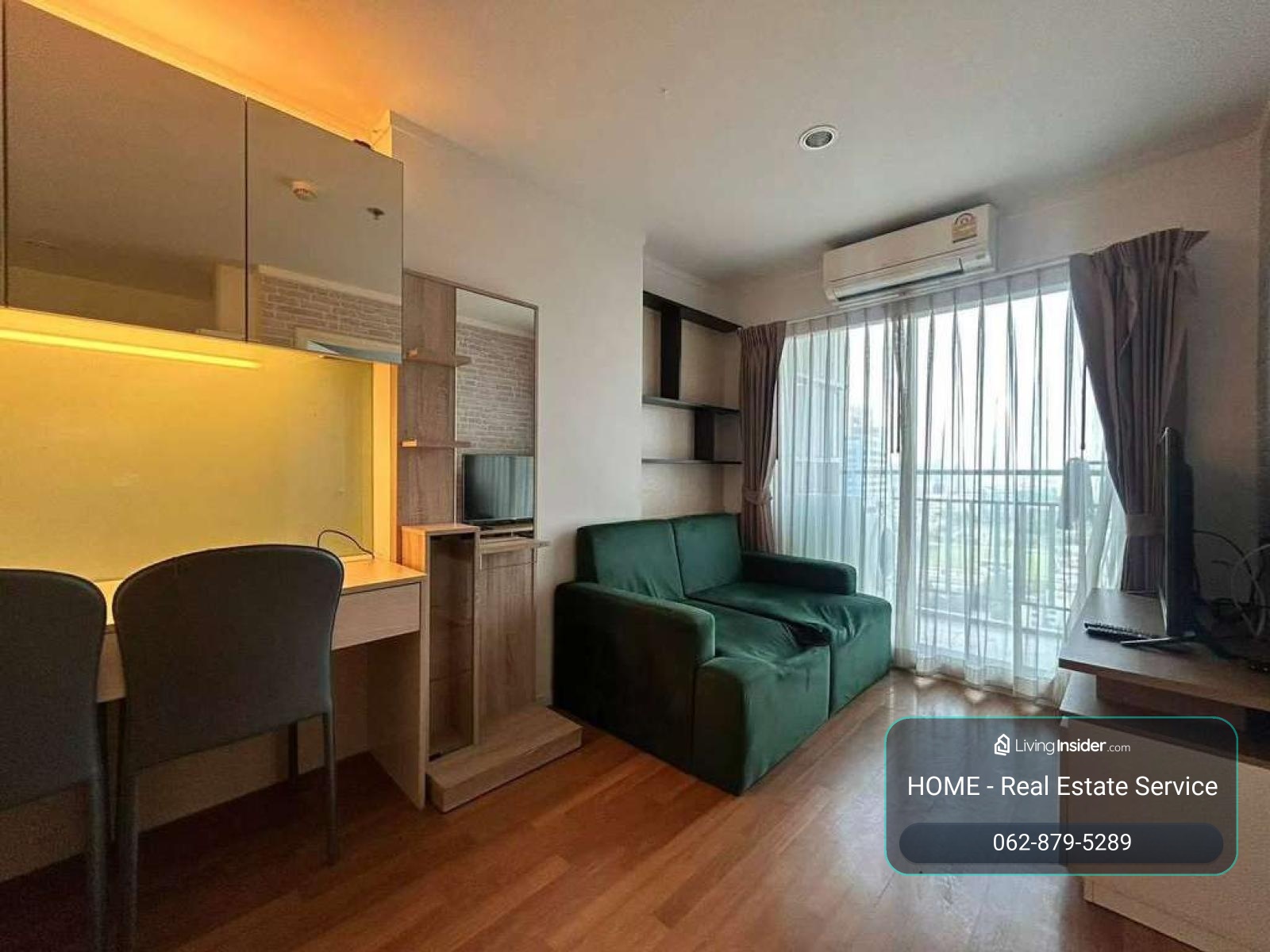 Lumpini Park Rama 9 - Ratchada / 1 Bed Plus (SALE WITH TENANT), ลุมพินี พาร์ค พระราม 9 - รัชดา / 1 ห้องนอน + ห้องอเนกประสงค์ (ขายพร้อมผู้เช่า) BENS020 – รูปที่ 2