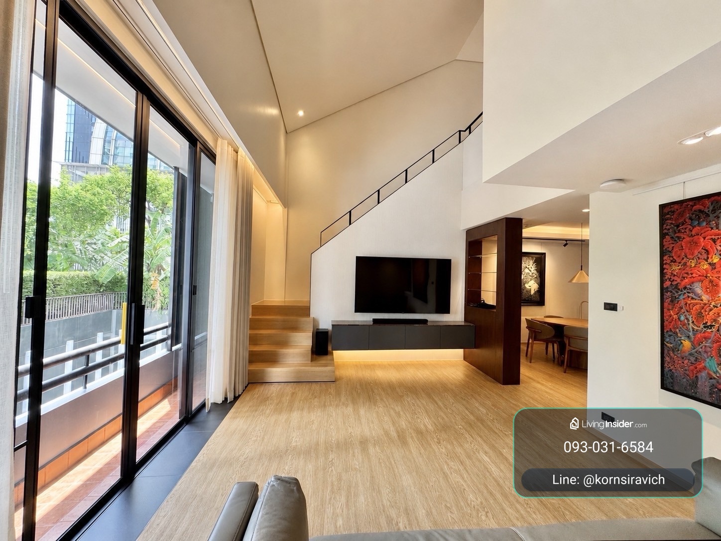 For Rent Special Triplex Apartment Asoke | 150 Meters MRT Asoke | 250 Meters BTS Asoke | Near Benjakitti Park and SWU Prasanmitr – รูปที่ 3