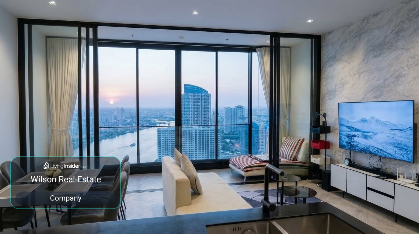 🌇 ให้เช่า 𝗖𝗛𝗔𝗣𝗧𝗘𝗥 𝗖𝗛𝗔𝗥𝗢𝗘𝗡𝗡𝗔𝗞𝗛𝗢𝗡 – 𝗥𝗜𝗩𝗘𝗥𝗦𝗜𝗗𝗘 | ชั้น 42 | วิวโค้งแม่น้ำเจ้าพระยา 🌊 | 2 ห้องนอน 79 ตร.ม. | ใกล้ ICONSIAM – รูปที่ 4