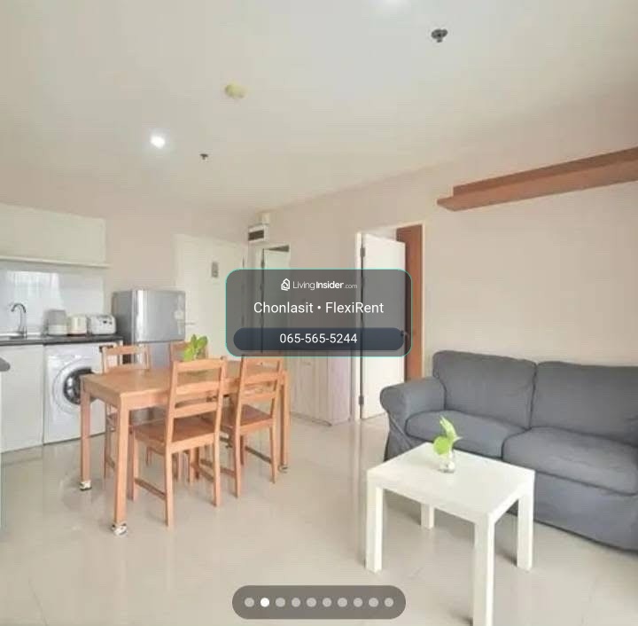 🏙️ FOR RENT | ASPIRE SUKHUMVIT 48 ✨ ห้องใหญ่ 54 ตร.ม. | 2 ห้องนอน 2 ห้องน้ำ | วิวเมือง – รูปที่ 3