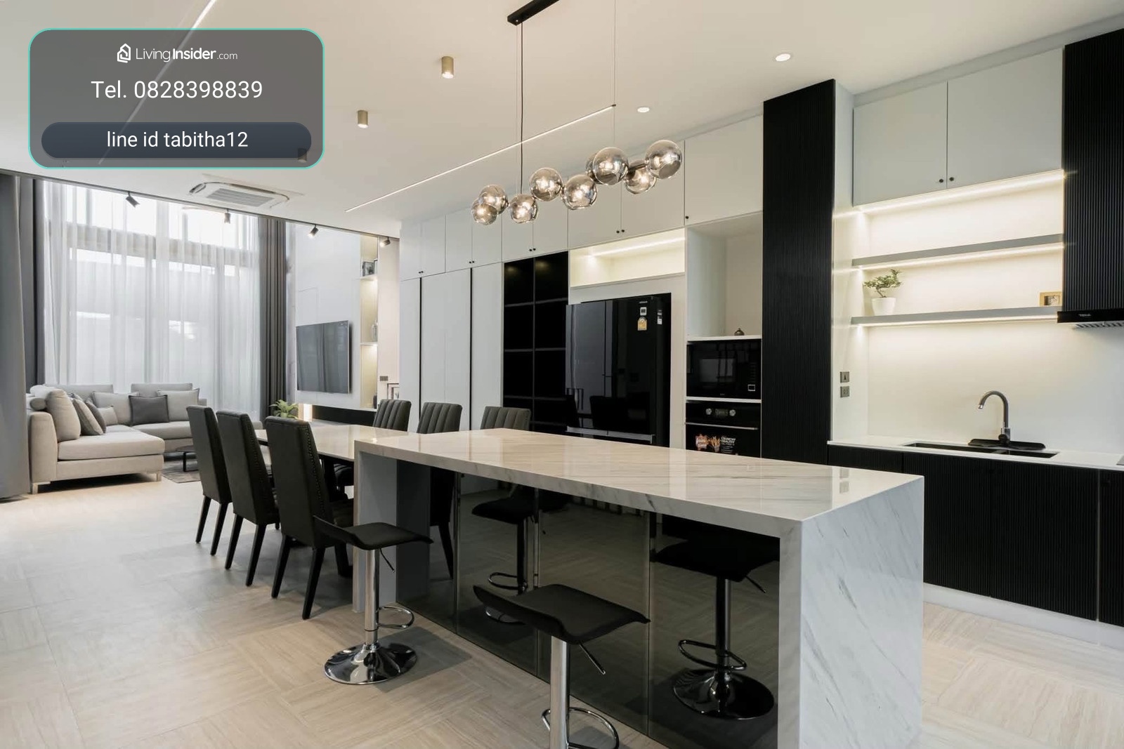 LUXE 35 (Luxury Townhome) 4 floors, 3 bedrooms, 4 bathrooms, 1 gym  36 sq.wah land area (with elevator), 400 sq.m usable area – รูปที่ 3