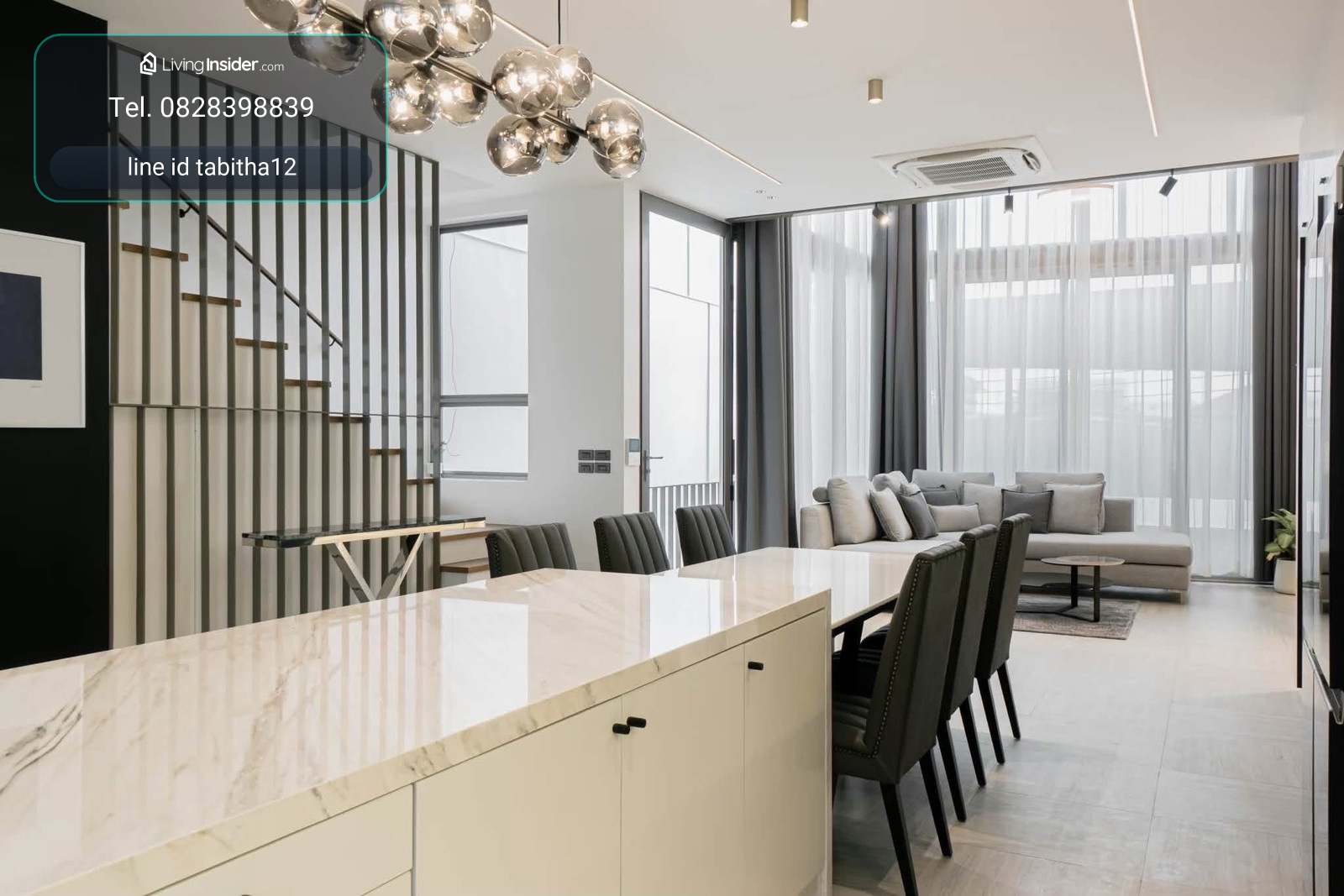 LUXE 35 (Luxury Townhome) 4 floors, 3 bedrooms, 4 bathrooms, 1 gym  36 sq.wah land area (with elevator), 400 sq.m usable area – รูปที่ 4