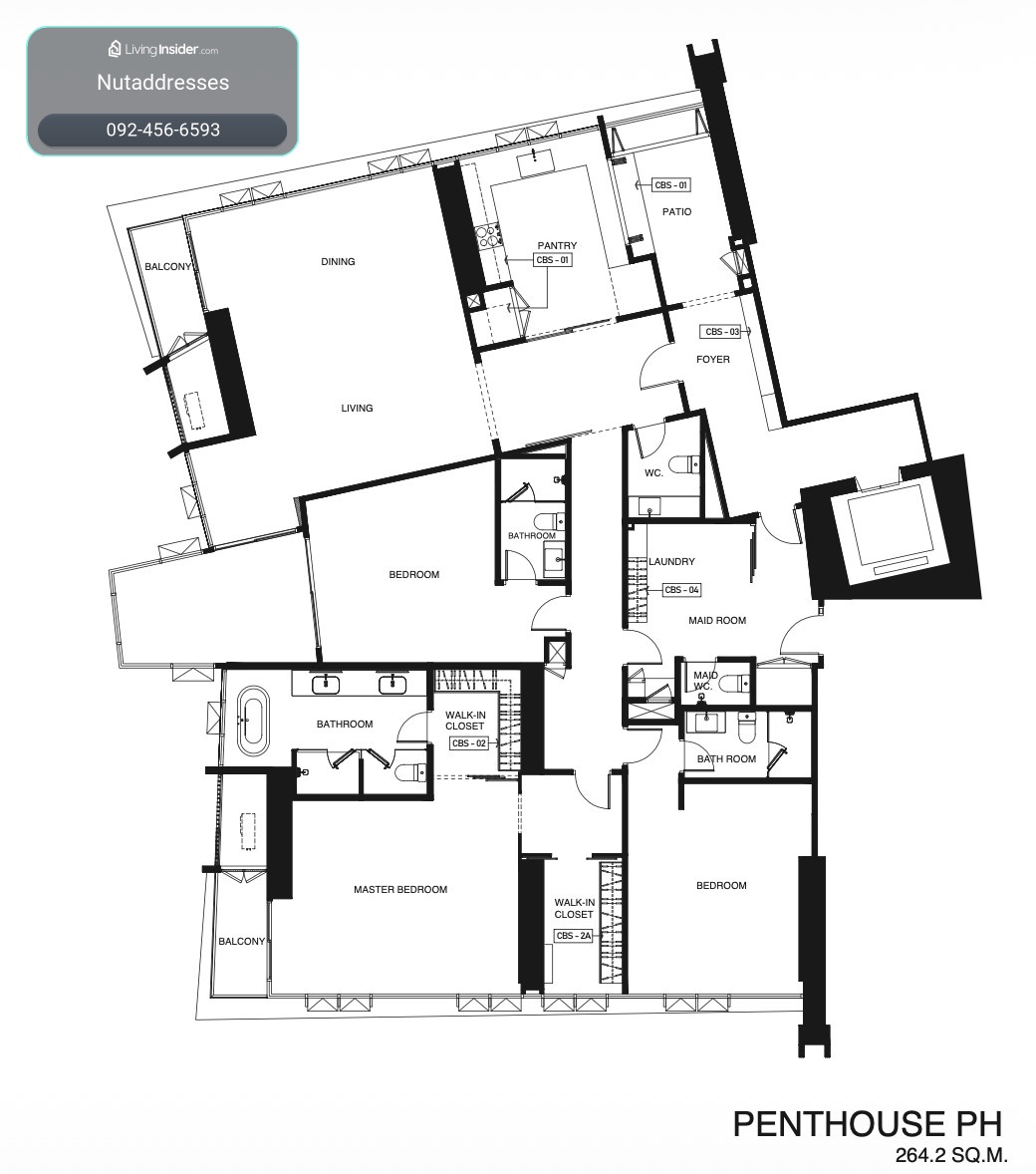 Wan Vayla | ห้อง 35B01 (Penthouse) – รูปที่ 2