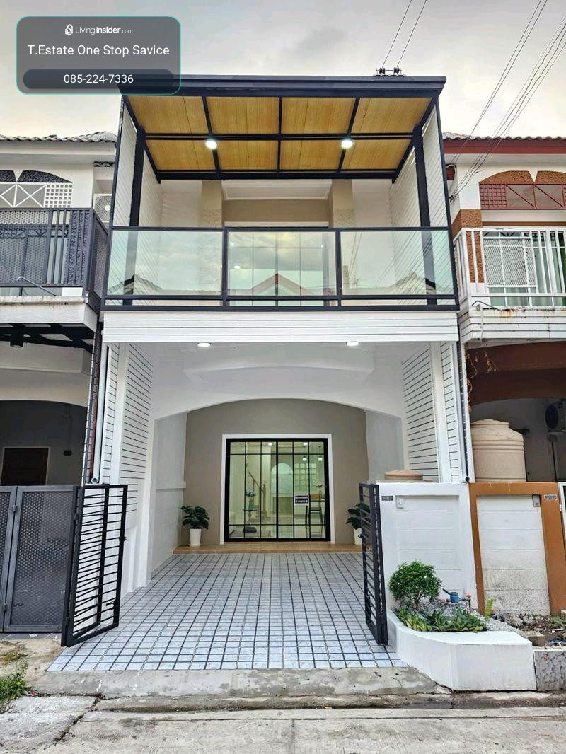 ทาวน์เฮ้าส์ 2 ชั้น หมู่บ้านปิยวรารมย์ เฟส 3  บ้านกล้วย-ไทรน้อย ตลาดสด ทวีวัฒนา นนทบุรี รถไฟฟ้าสีม่วง คลองบางไผ่ โรงพยาบาลเกษมราษฎร์ เซ็นทรัลเวสเกต โรงเรียนกสิณธร – รูปที่ 2
