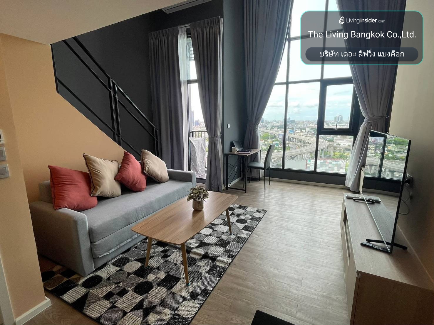 ให้เช่าคอนโด  Modiz สุขุมวิท50 1 Bedroom Exclusive Vertical Suite Fully Furnished Corner Unit River View   (Rt-01)  – รูปที่ 2
