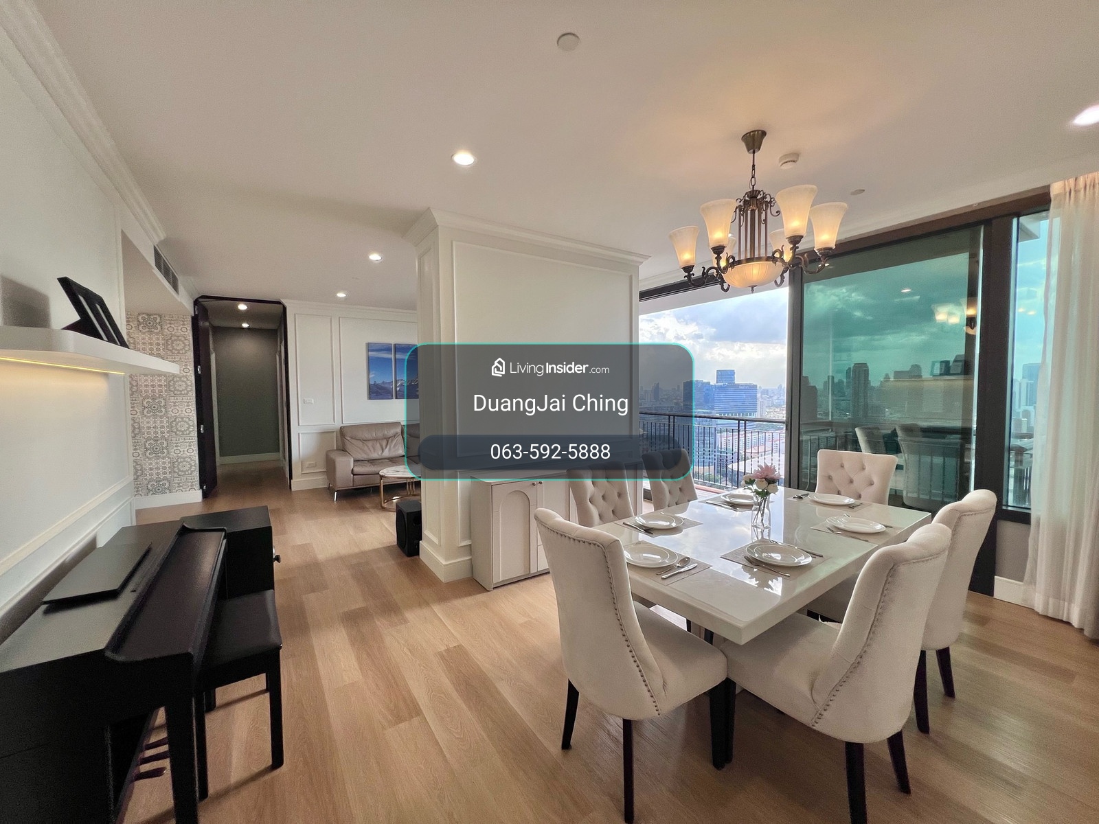 3 Bedrooms | 150 SQM | High Floor 🌿 Beautiful Benjakitti Park View 🐾 Pet Friendly 125k/month Call: 0635925888 – รูปที่ 4