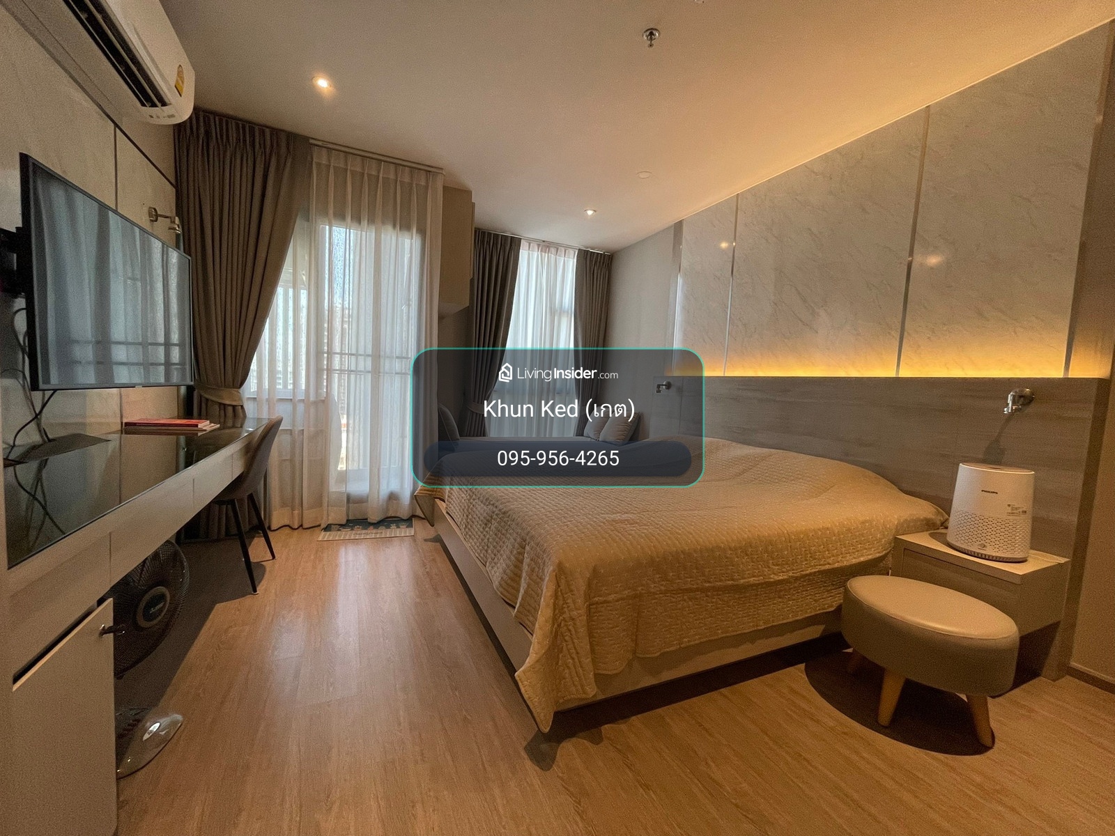🟢 (FOR RENT) RHYTHM Ekkamai ห้อง Studio 30 ตร.ม. Hot Deal!🔥 ตกแต่งครบ Built-in อย่างดี  เฟอร์+เครื่องใช้ไฟฟ้าครบ ห้องว่างพร้อมเข้าชม ⎯ 🚆 ใกล้ BTS เอกมัย – รูปที่ 2