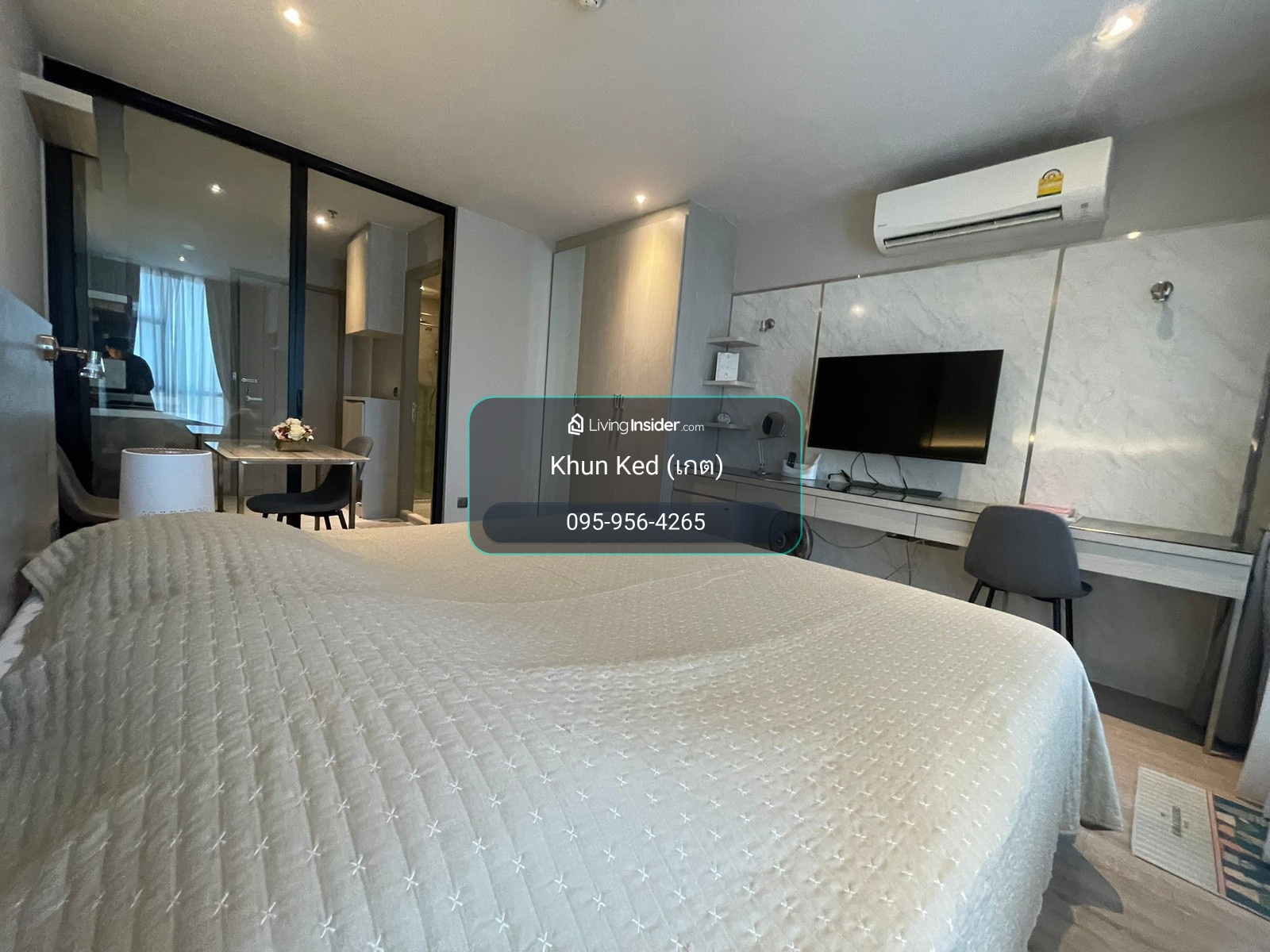 🟢 (FOR RENT) RHYTHM Ekkamai ห้อง Studio 30 ตร.ม. Hot Deal!🔥 ตกแต่งครบ Built-in อย่างดี  เฟอร์+เครื่องใช้ไฟฟ้าครบ ห้องว่างพร้อมเข้าชม ⎯ 🚆 ใกล้ BTS เอกมัย – รูปที่ 4