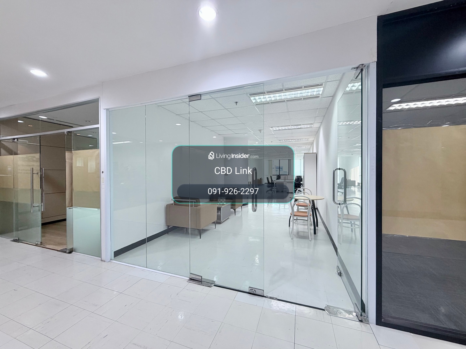 Newly renovated office with furniture, 250m from BTS Sala Daeng, Food court & shops within the building. – รูปที่ 4
